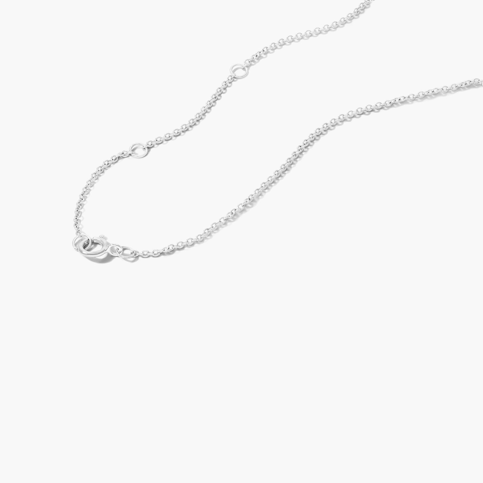 Channel Set Bar Design Necklace With Baguette Cut Diamonds In 14K White Gold