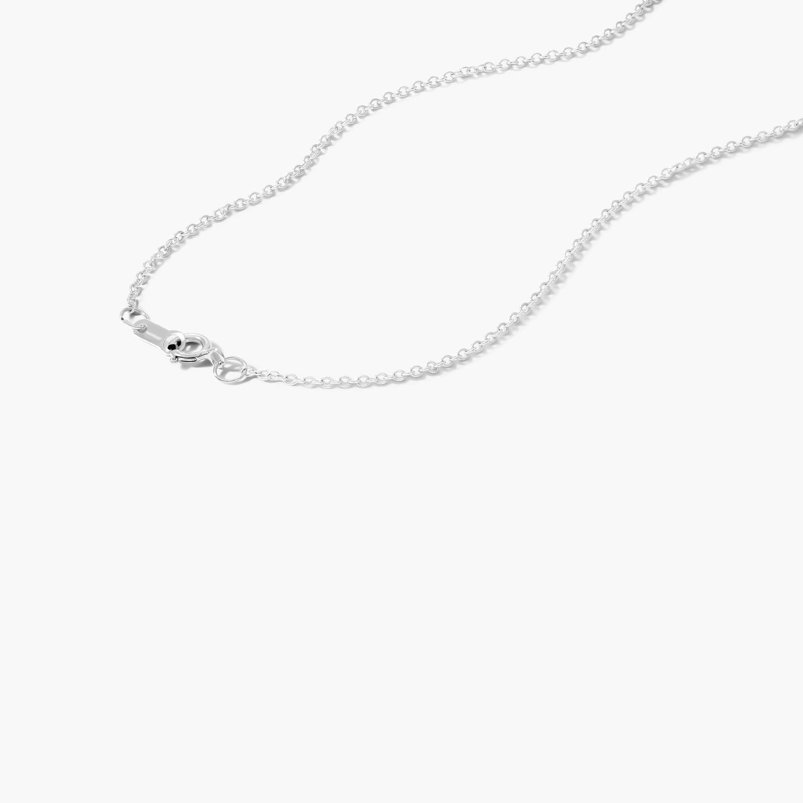 14K White Gold East West Oval White Opal and Diamond Halo Necklace