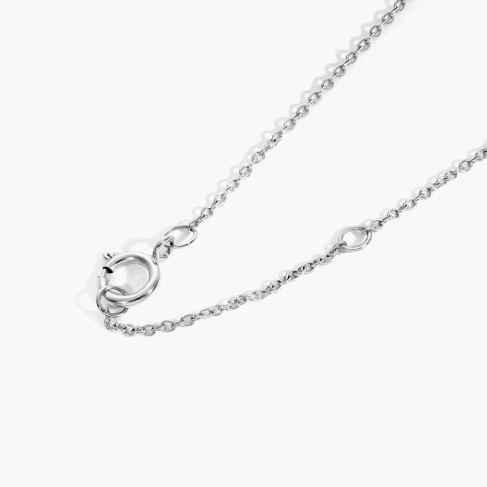 Infinity Diamond Necklace In 14K White Gold