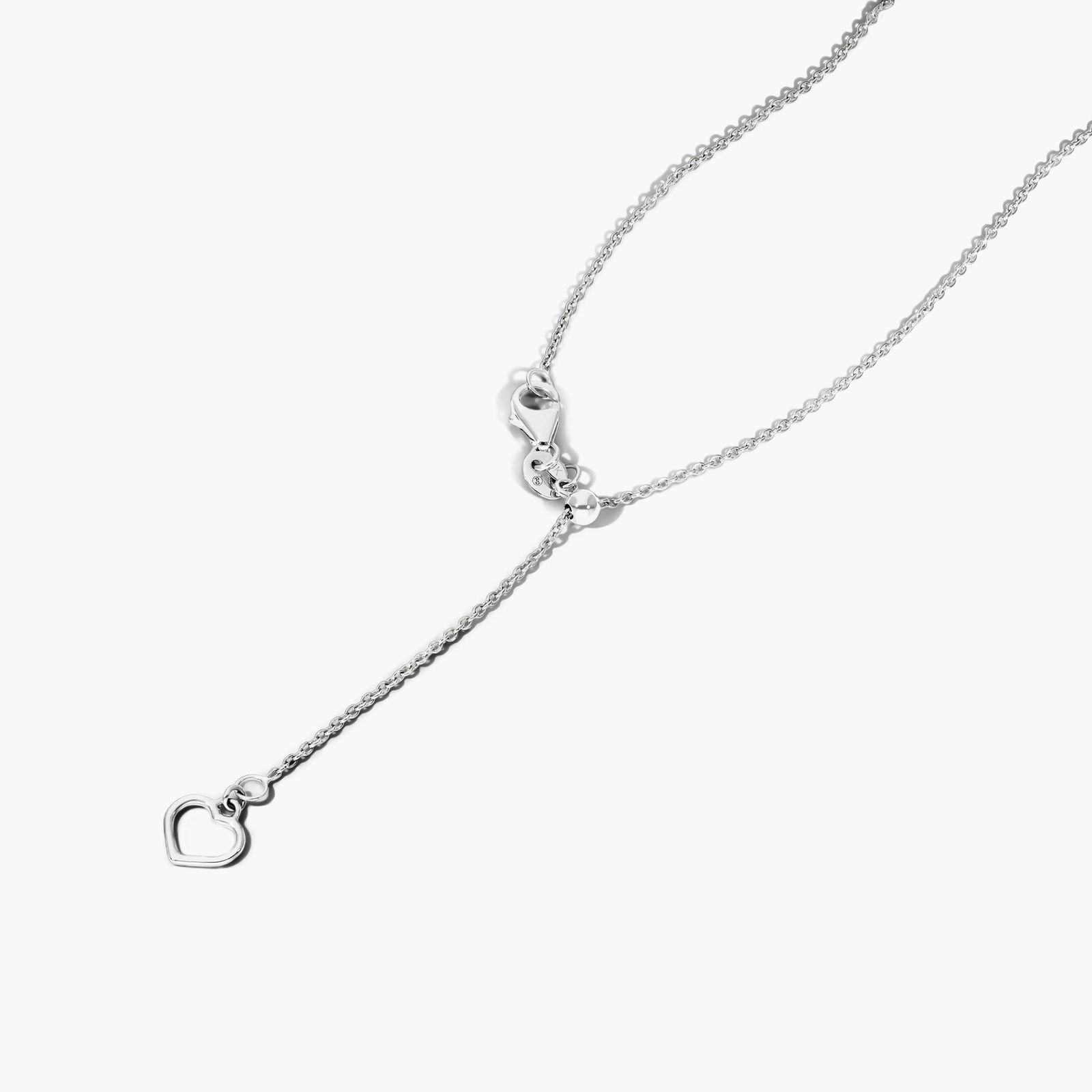 Six Stations Diamond Necklace In 14K White Gold