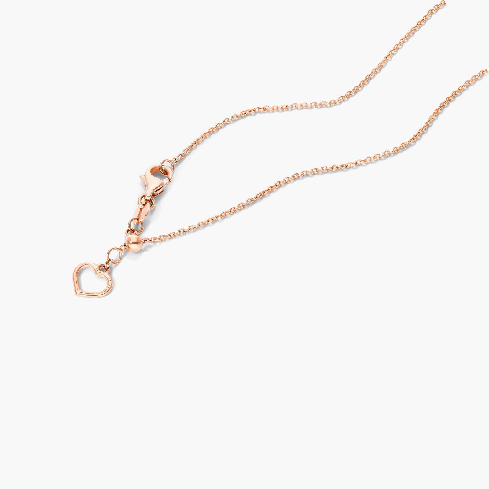 Infinity Pavé Necklace In 14K Rose Gold