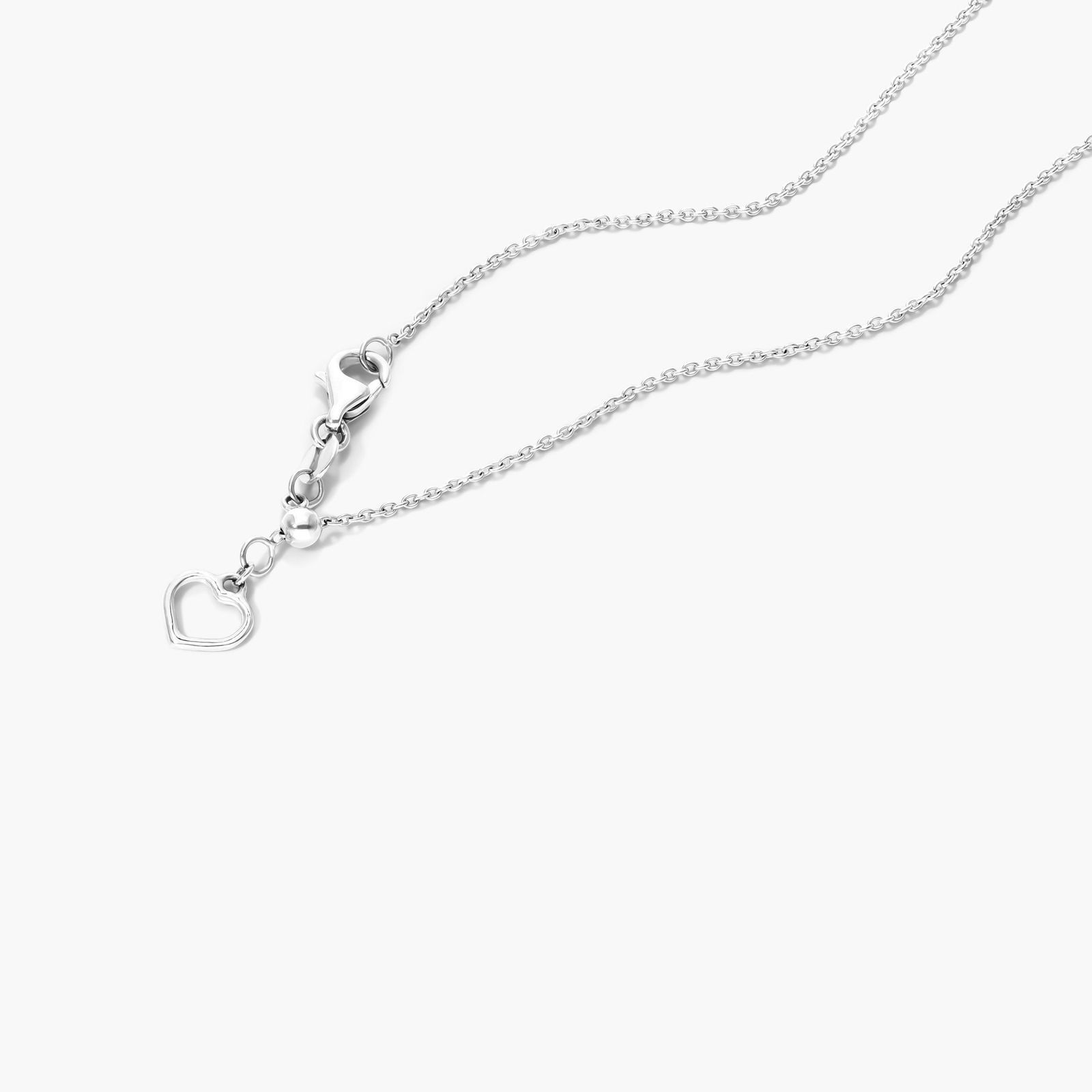 Infinity Pavé Necklace In 14K White Gold