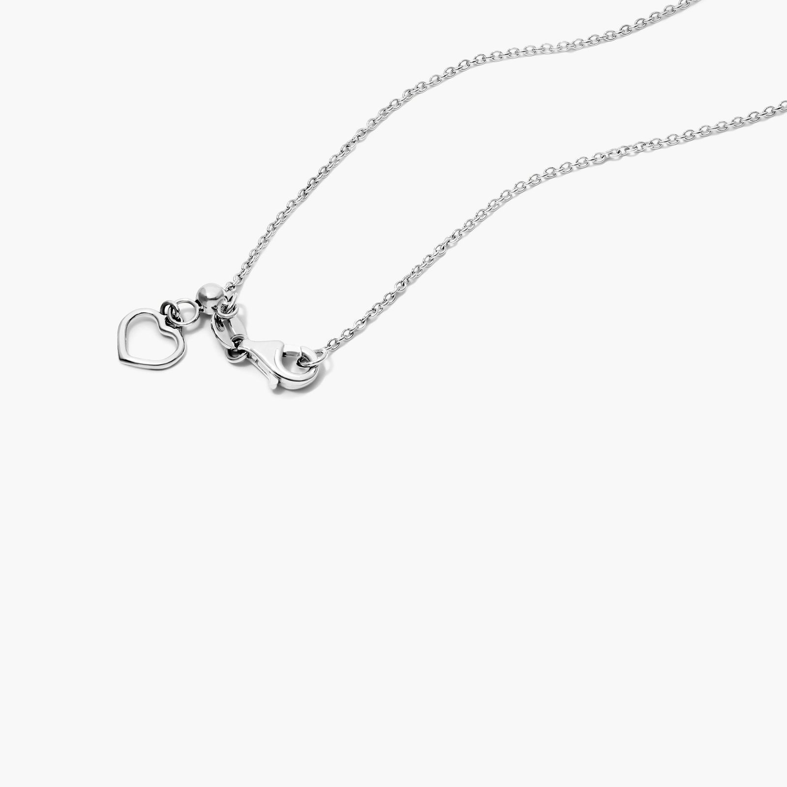 Star Shaped Diamond Necklace In 14K White Gold