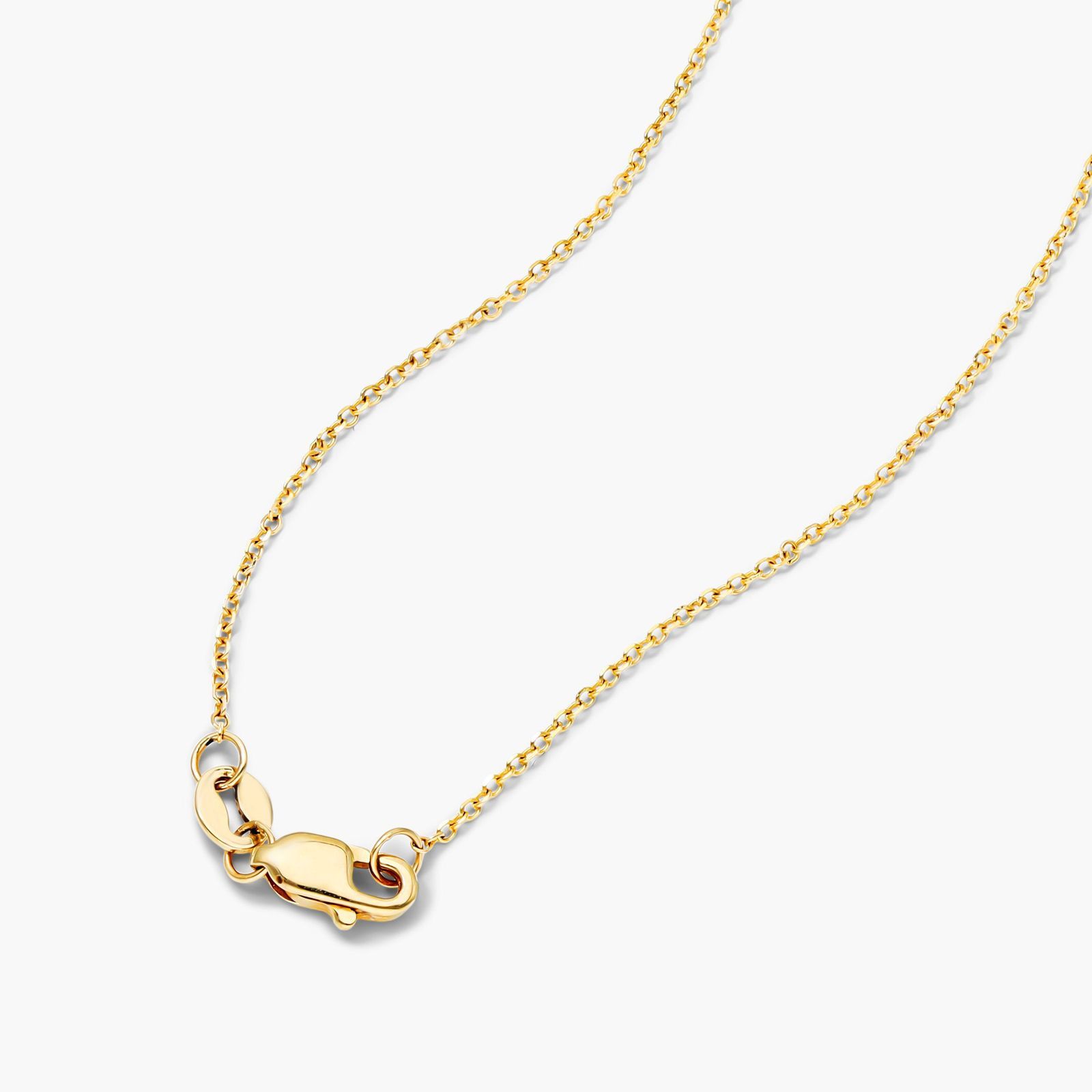 Round Halo Cluster Diamond Necklace In 14K Yellow Gold