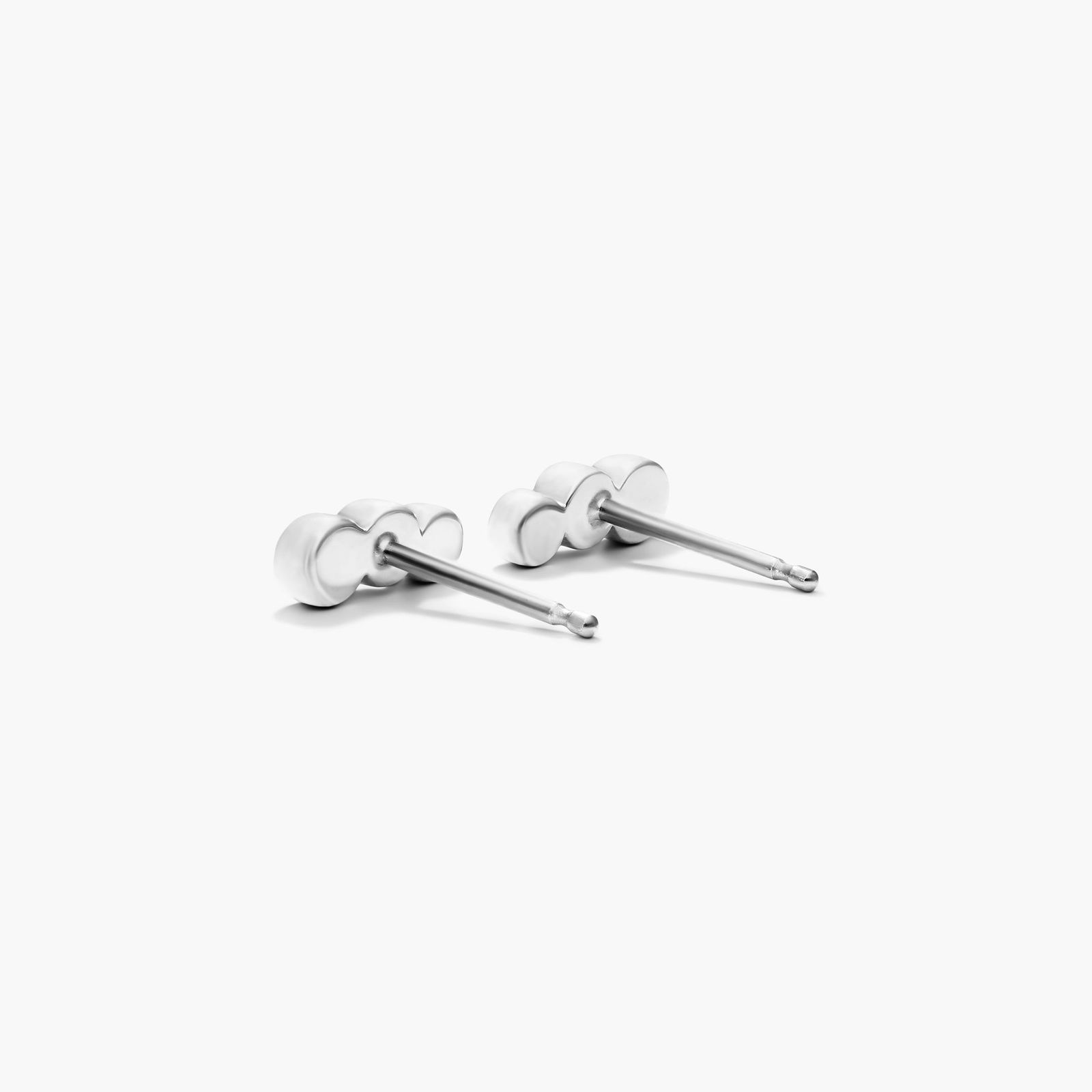 Petite Ear Diamond Climber Earrings In 14K White Gold