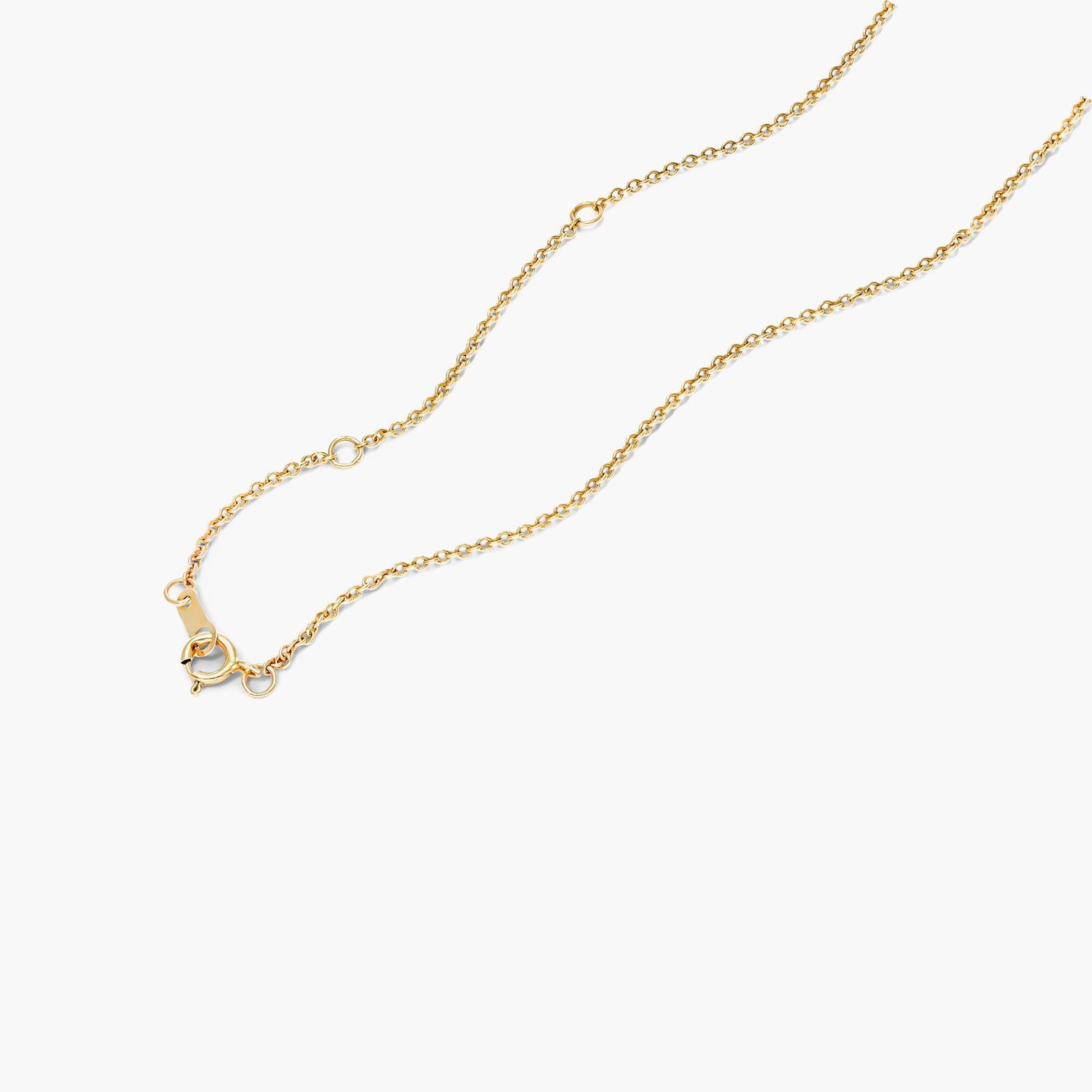 Bar Diamond Necklace In 14K Yellow Gold
