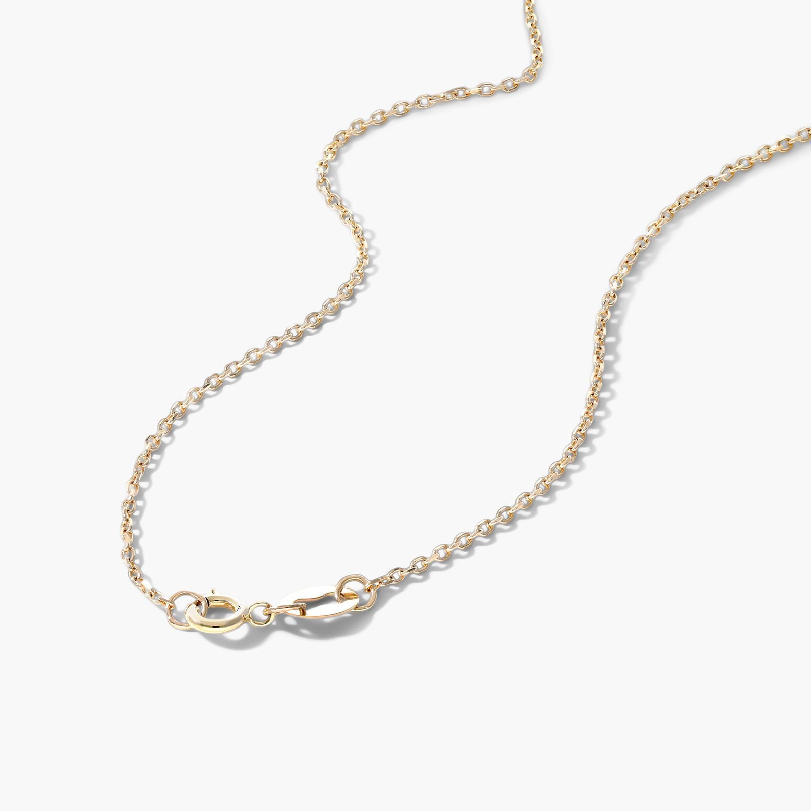 Sideways Cross Diamond Necklace In 14K Yellow Gold