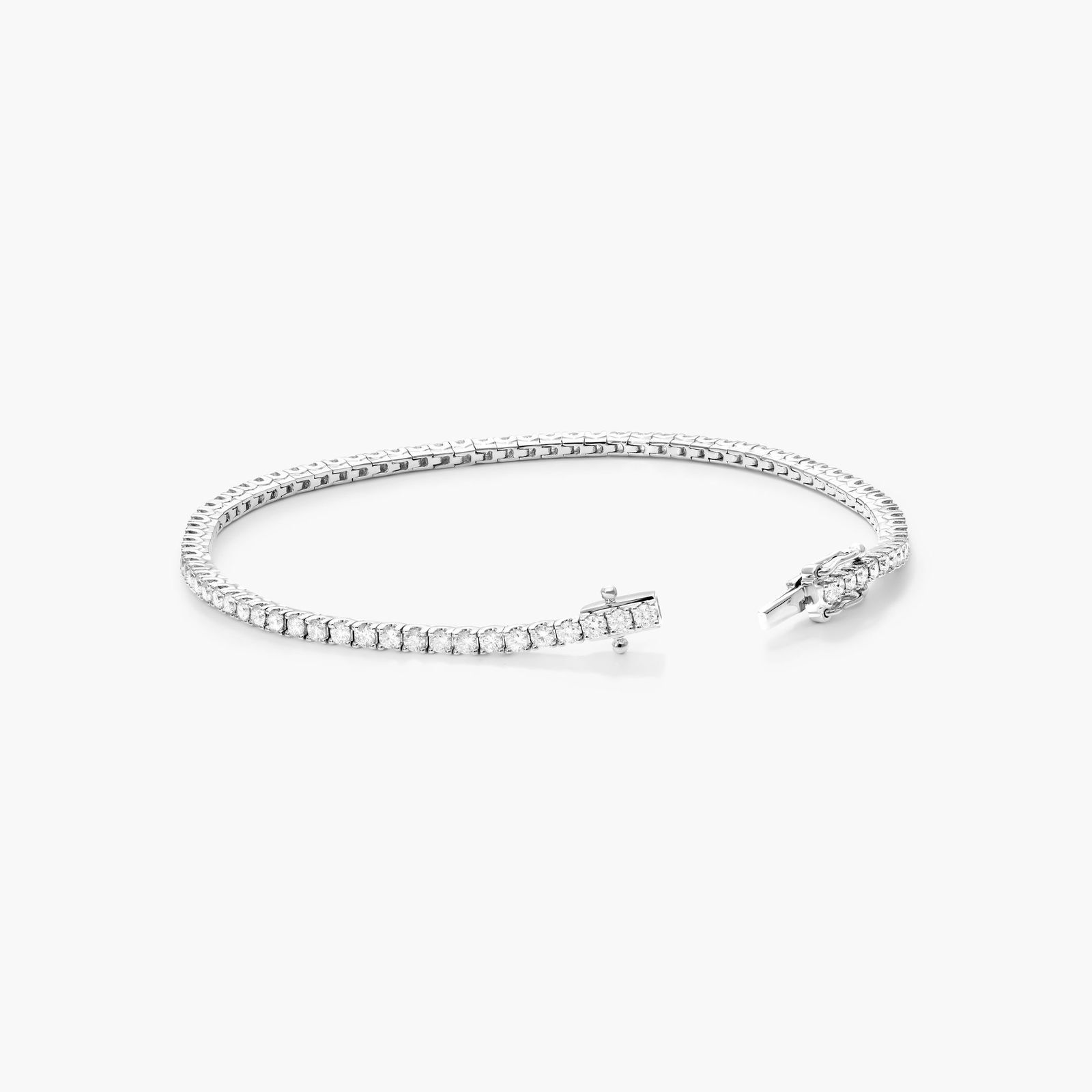 Tennis Bracelet With 2 CTW Diamonds In 14K White Gold