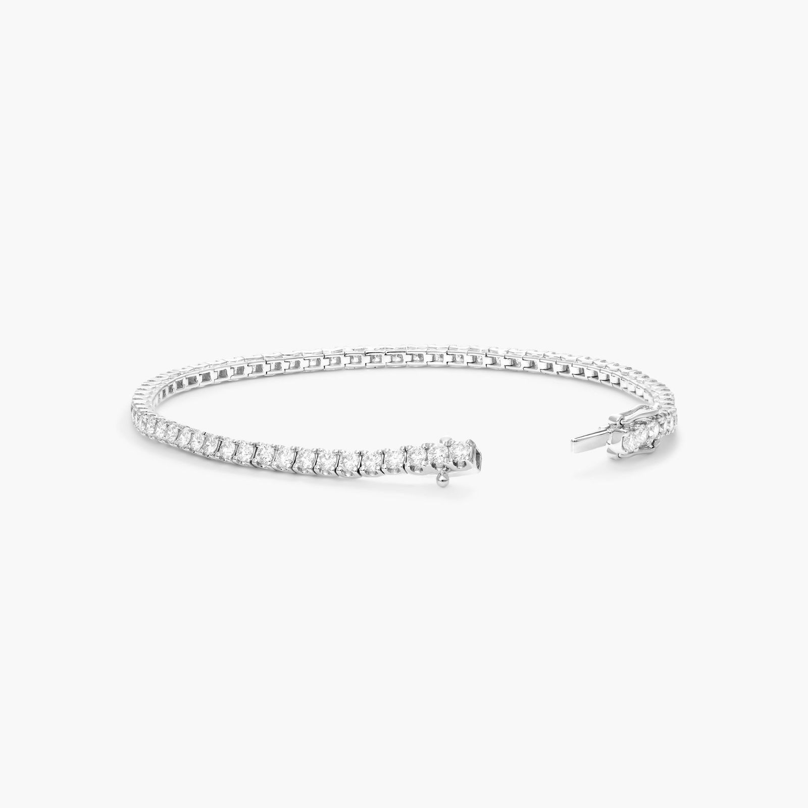 Tennis Bracelet With 4 CTW Diamonds In 14K White Gold