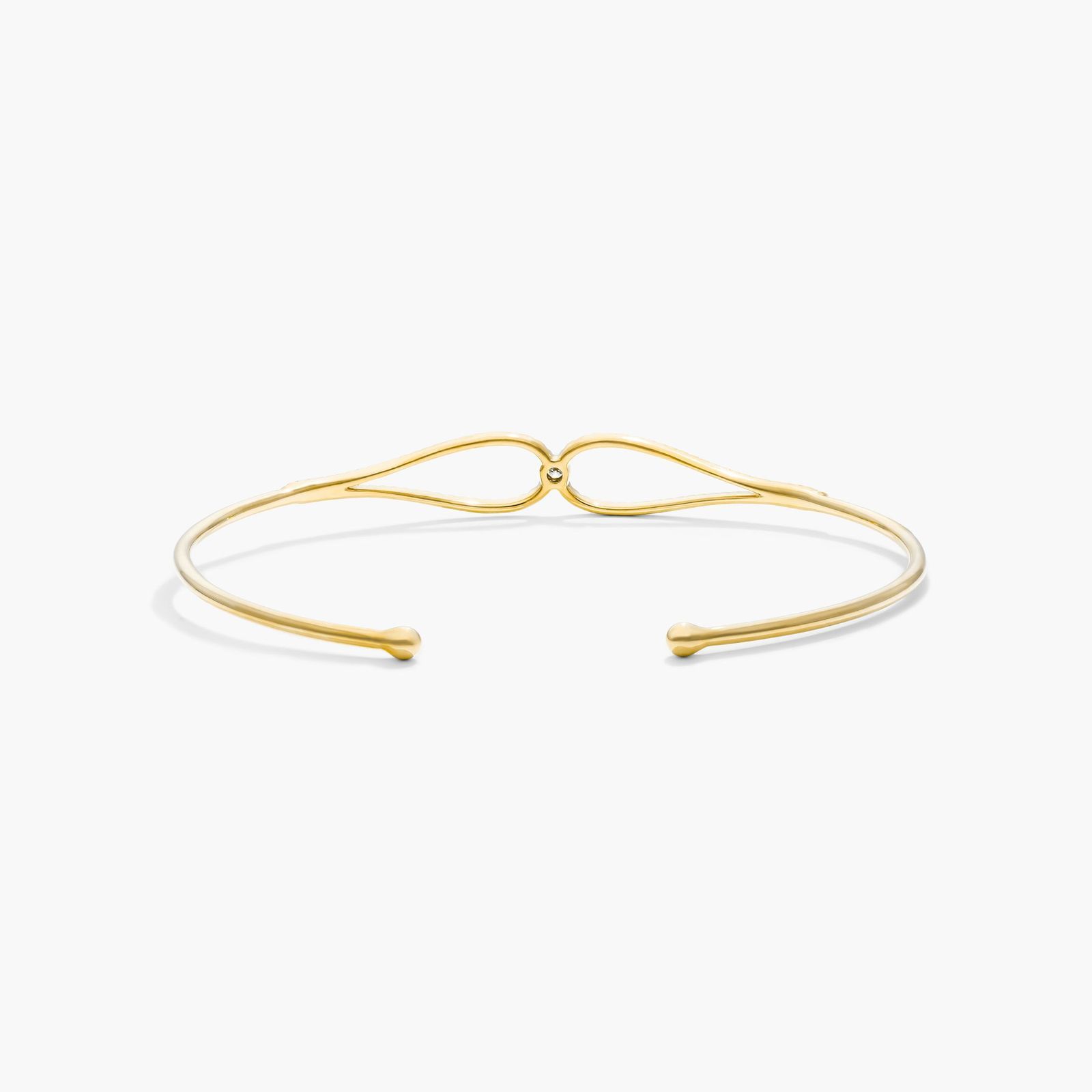 Teardrop Shape Diamond Bracelet In 14K Yellow Gold