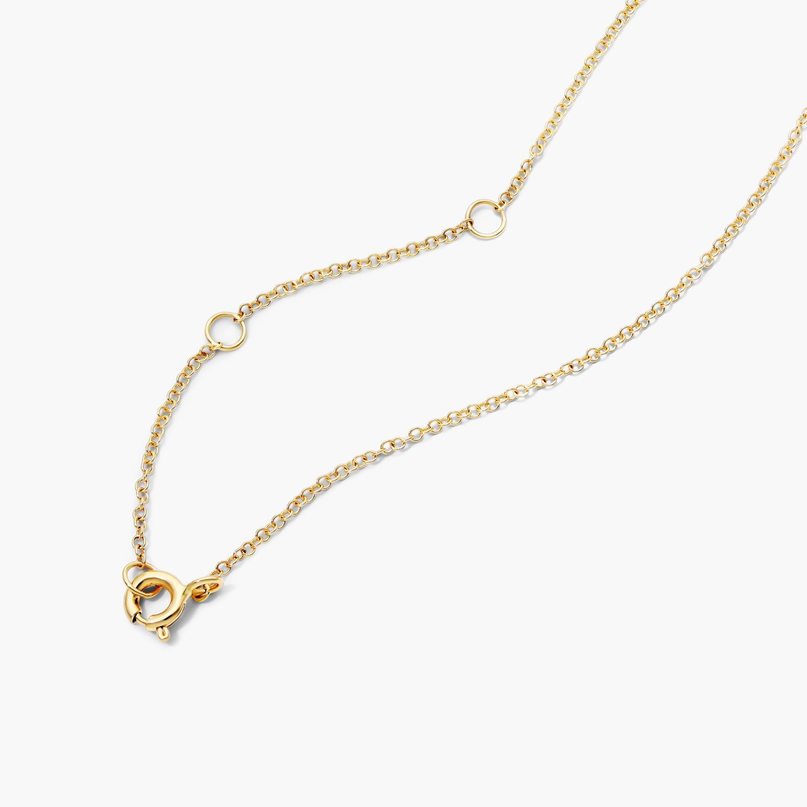 Vertical Bar Drop Diamond Necklace In 14K Yellow Gold