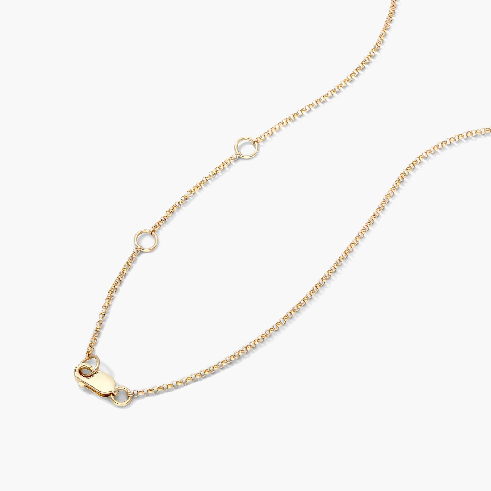 Diamond Flower Necklace With Baguette And Round Diamonds In 14K Yellow Gold