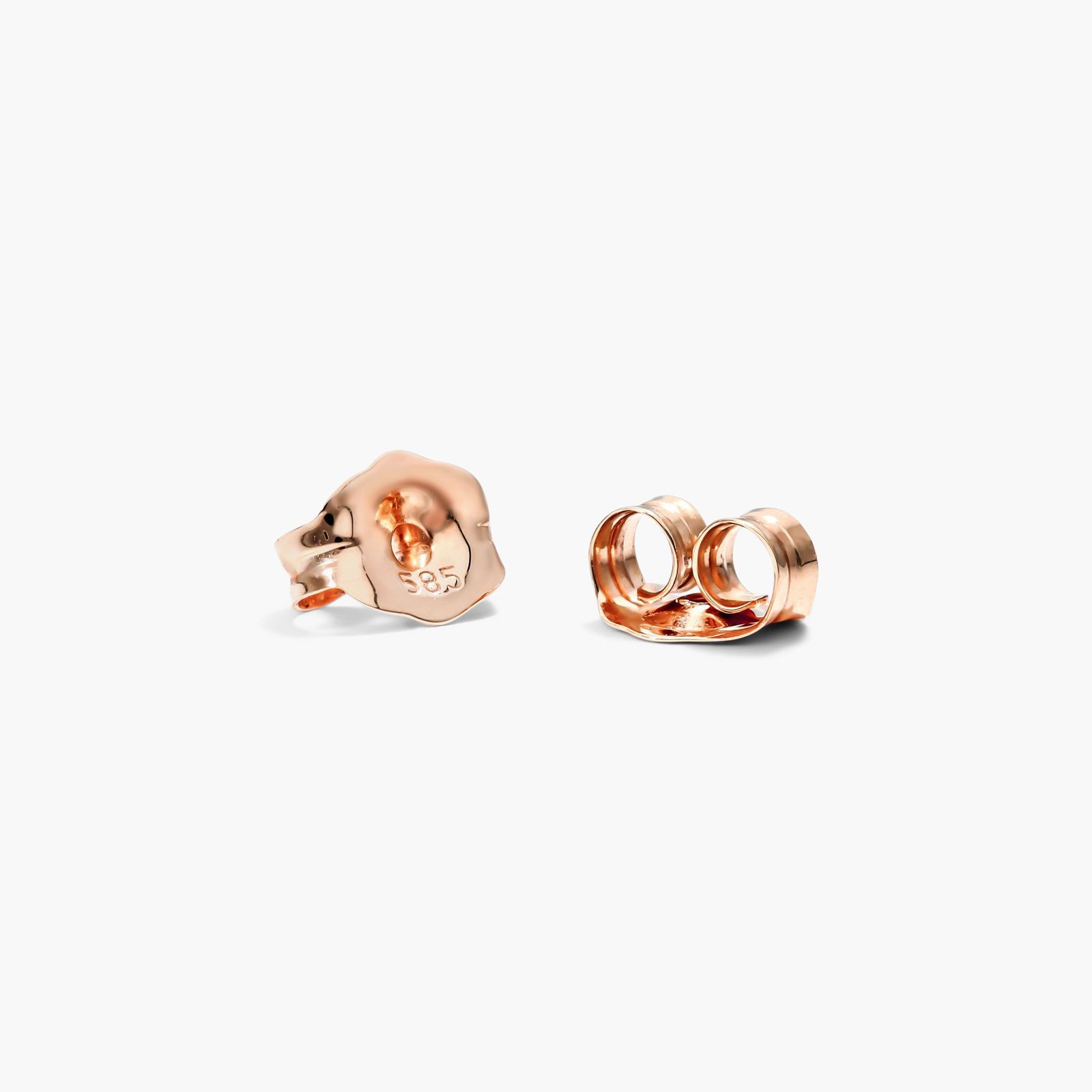 Petite Butterfly Diamond Earrings In 14K Rose Gold
