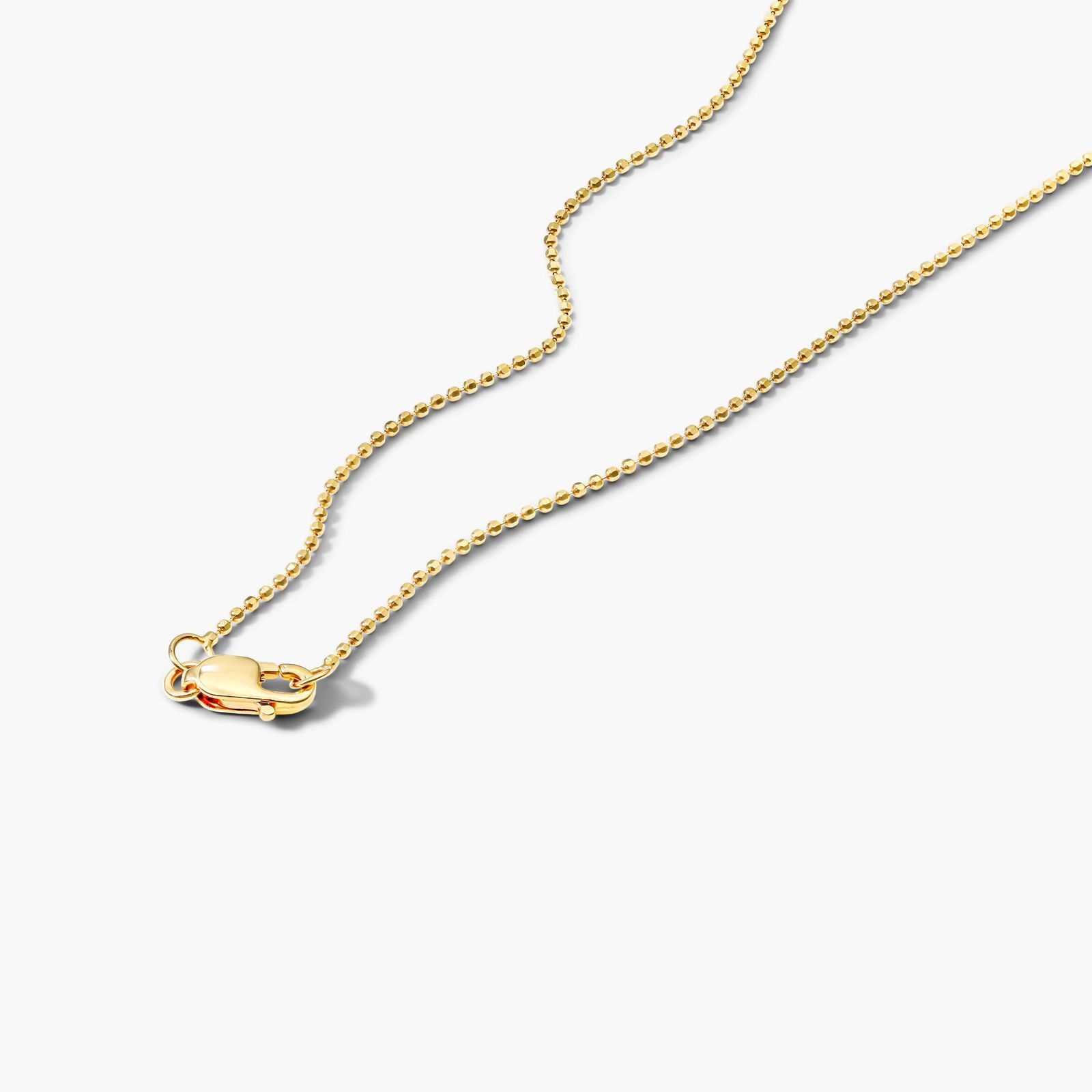 Five Pierced Diamond Specks Necklace In 14K Yellow Gold by Brevani