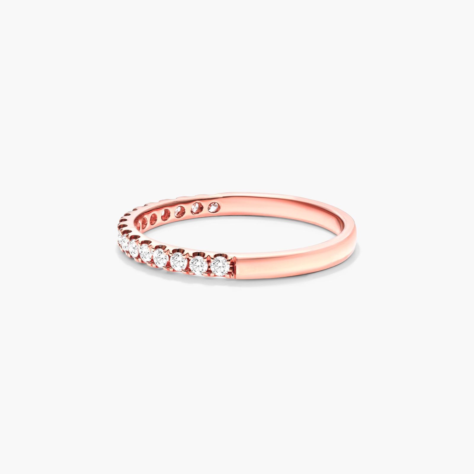 Micropavé Diamond Ring (0.25 CTW) In 14K Rose Gold
