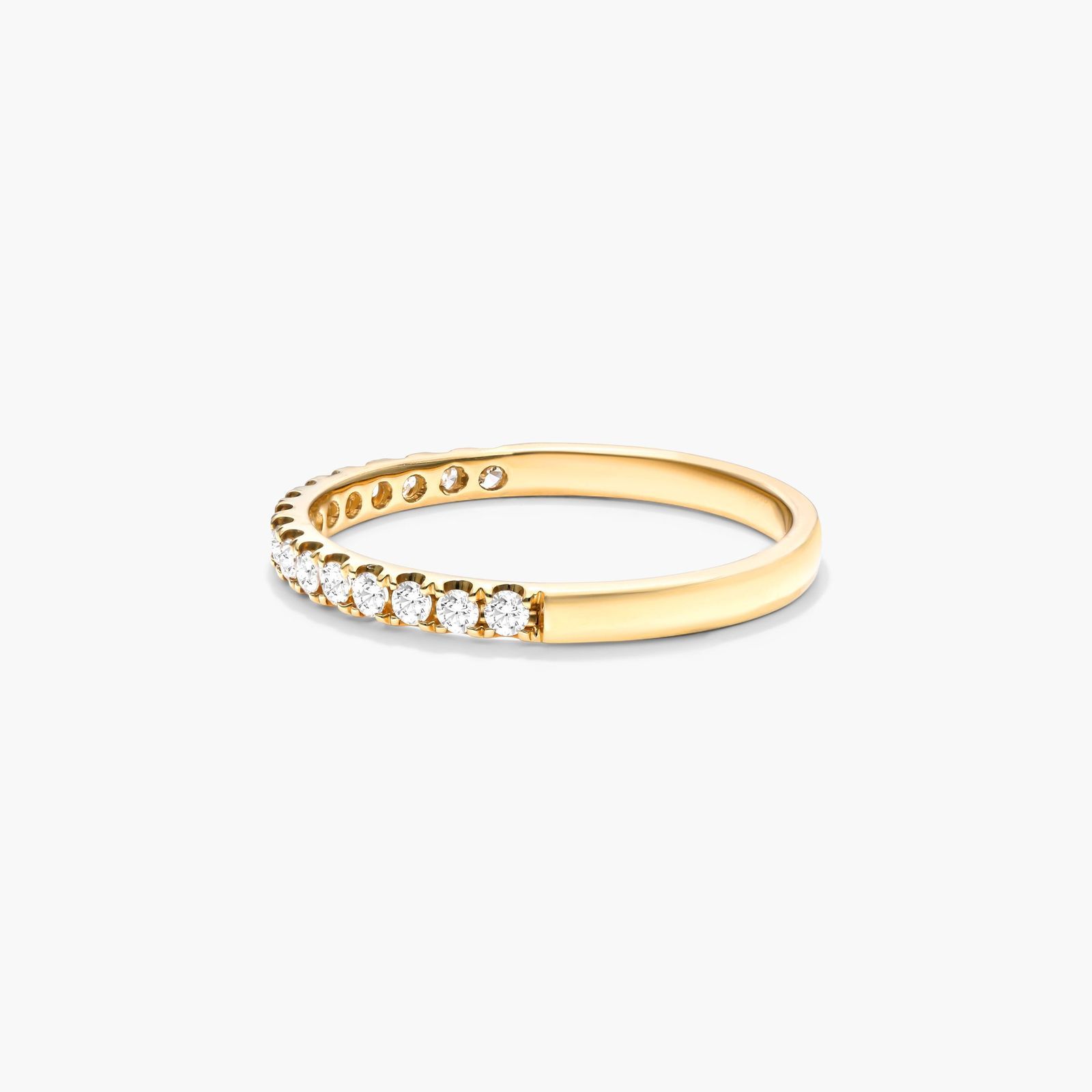 Micropavé Diamond Ring (0.25 CTW) In 14K Yellow Gold