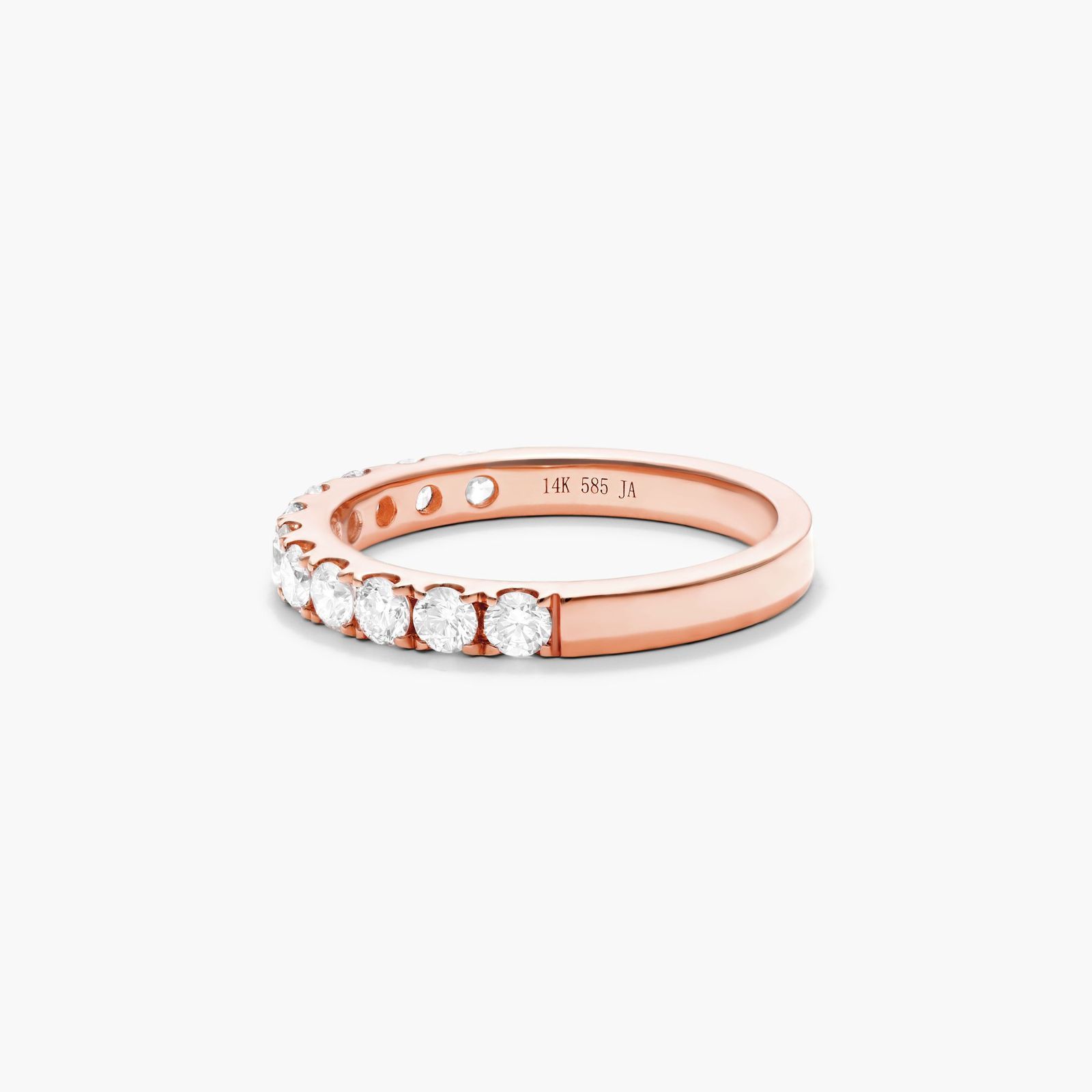 Micropavé Diamond Ring (0.75 CTW) In 14K Rose Gold