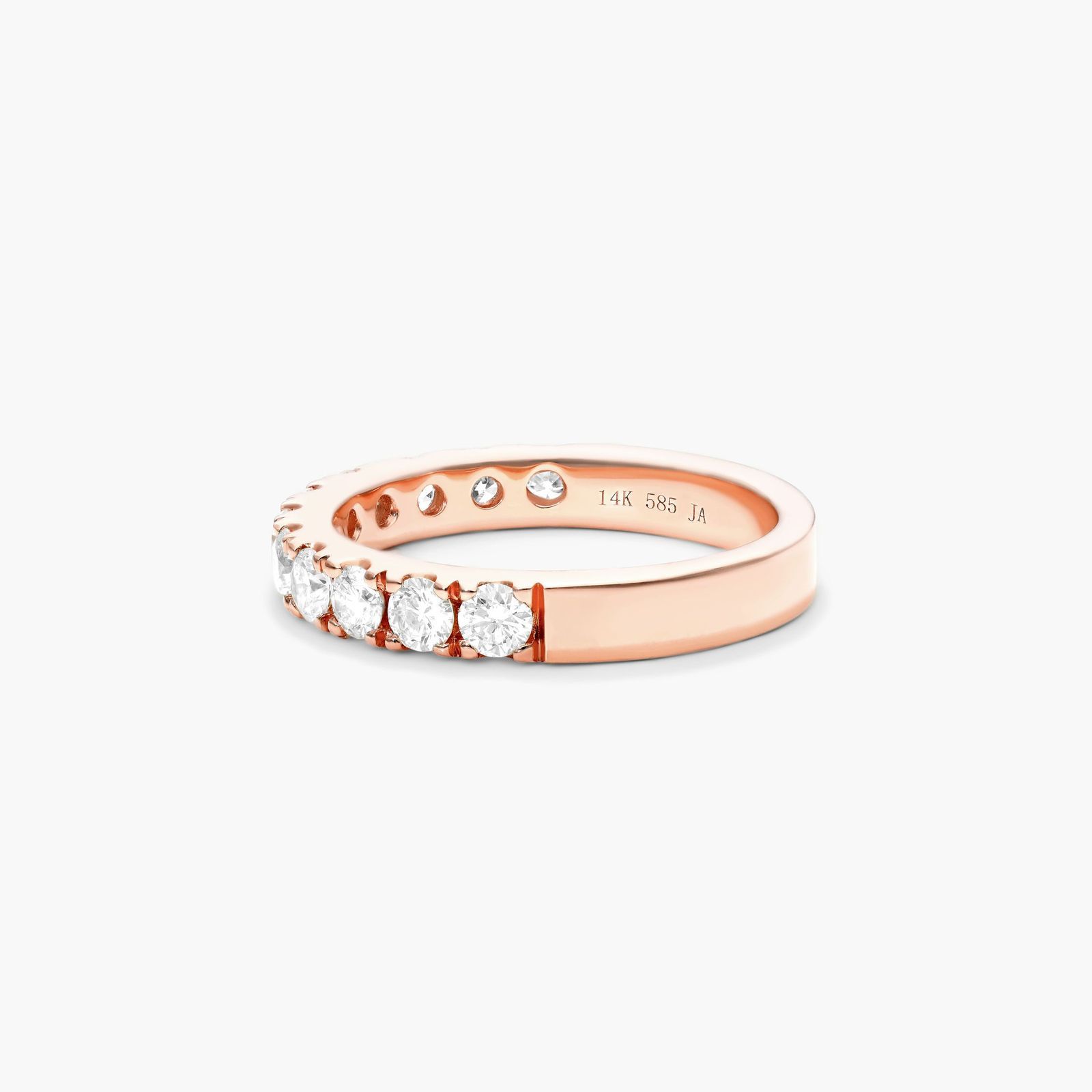 Micropavé Diamond Ring (1 CTW) In 14K Rose Gold