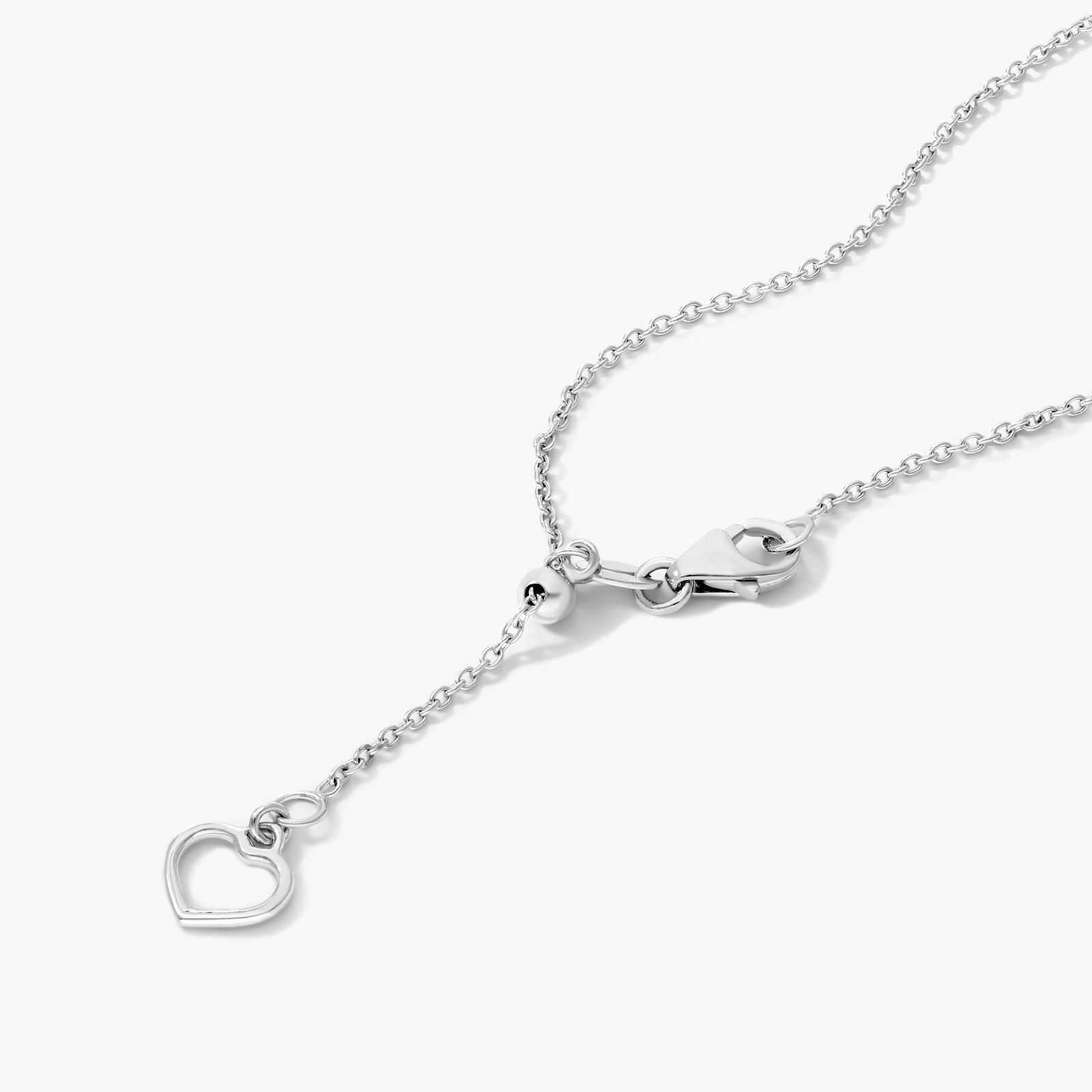 Infinity Cross Diamond Necklace In 14K White Gold