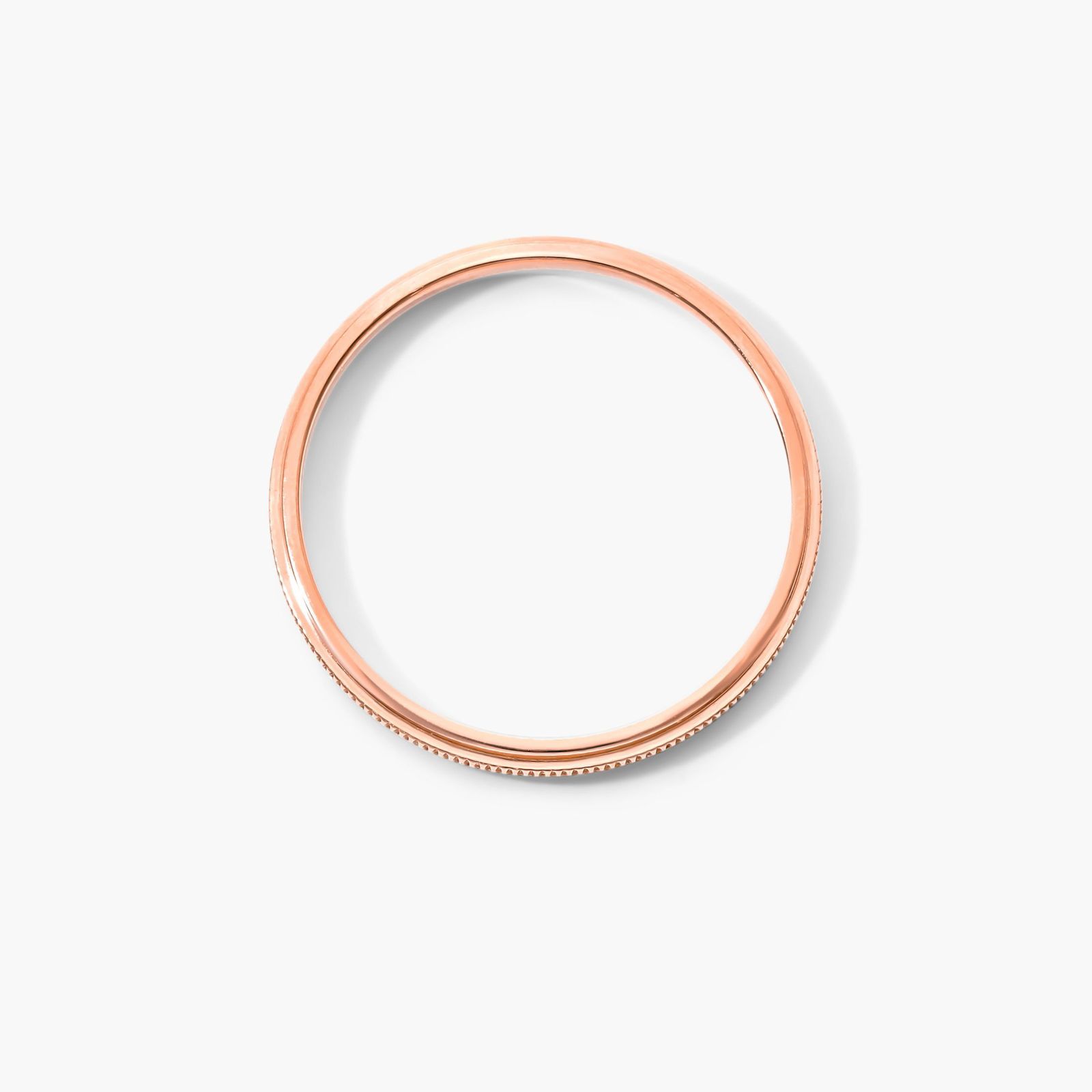 Milgrain Row Ring In 14K Rose Gold