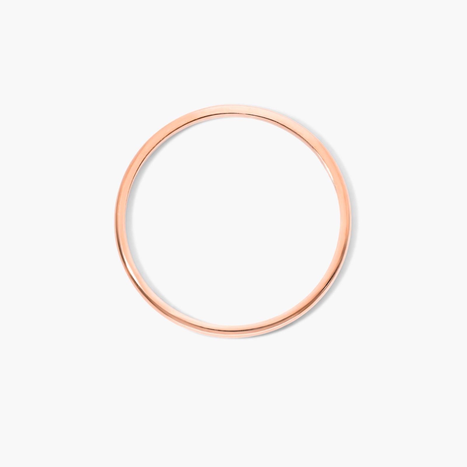 Rounded Ring In 14K Rose Gold