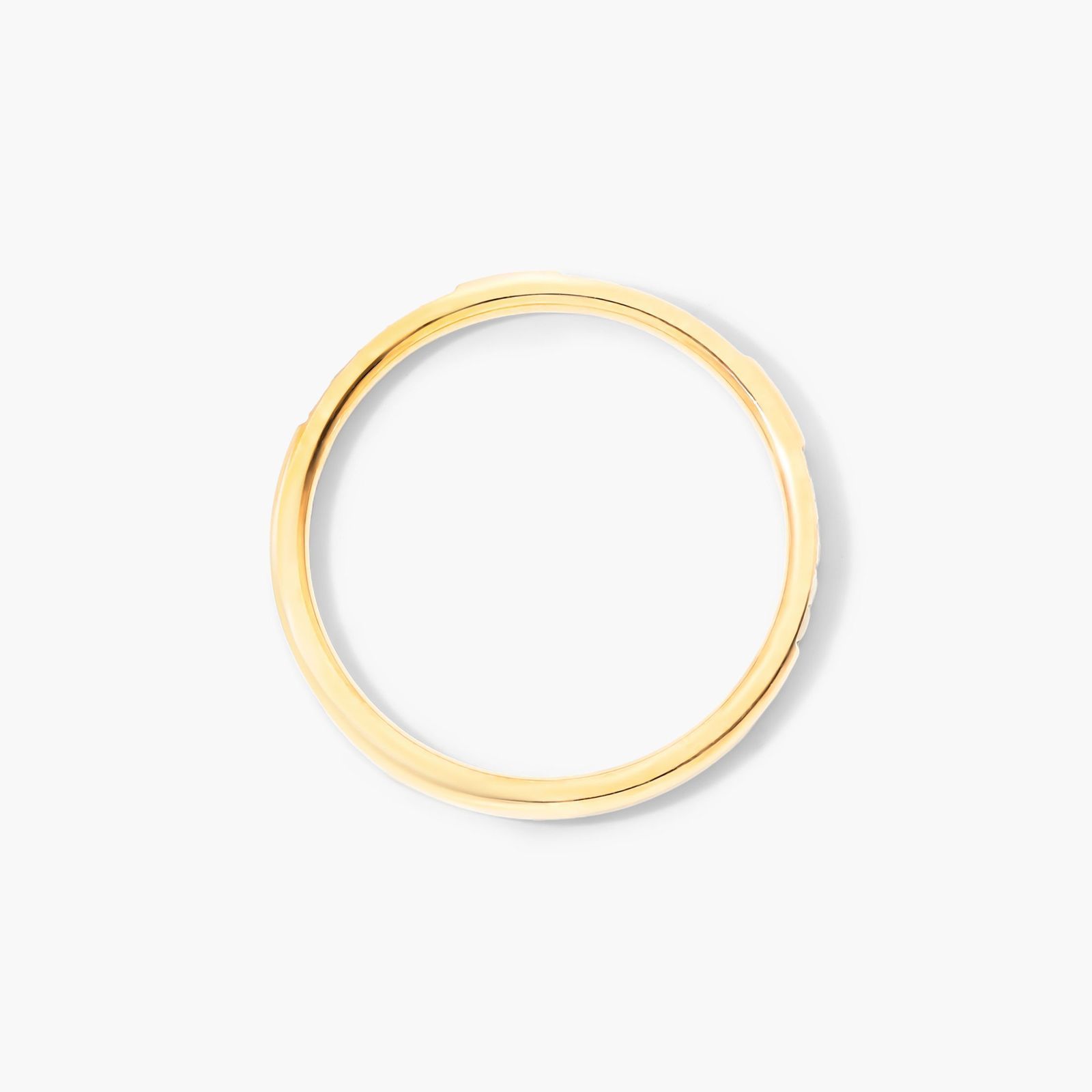 Dash Diamond Ring In 14K Yellow Gold
