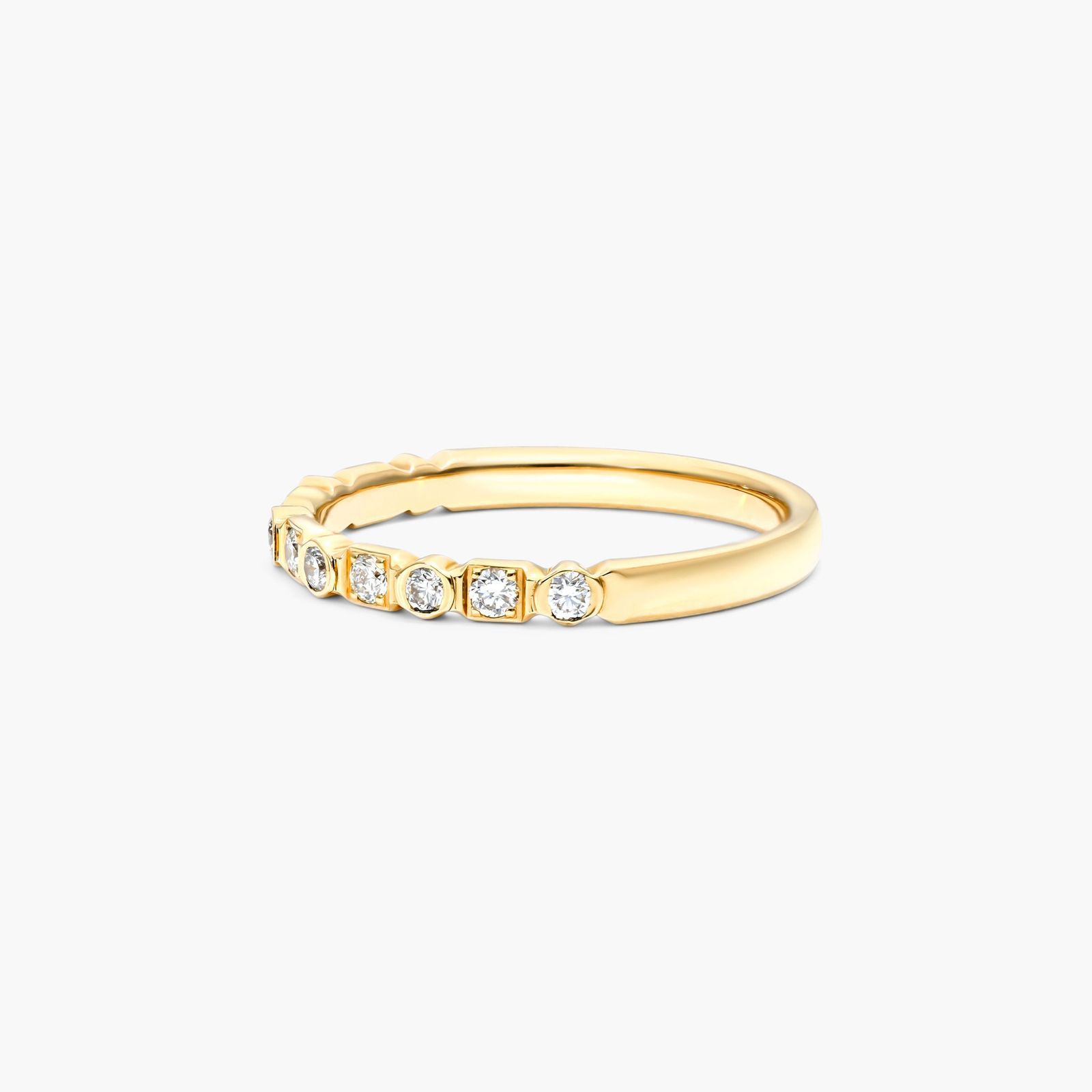 Multi-Shaped Diamond Ring In 14K Yellow Gold