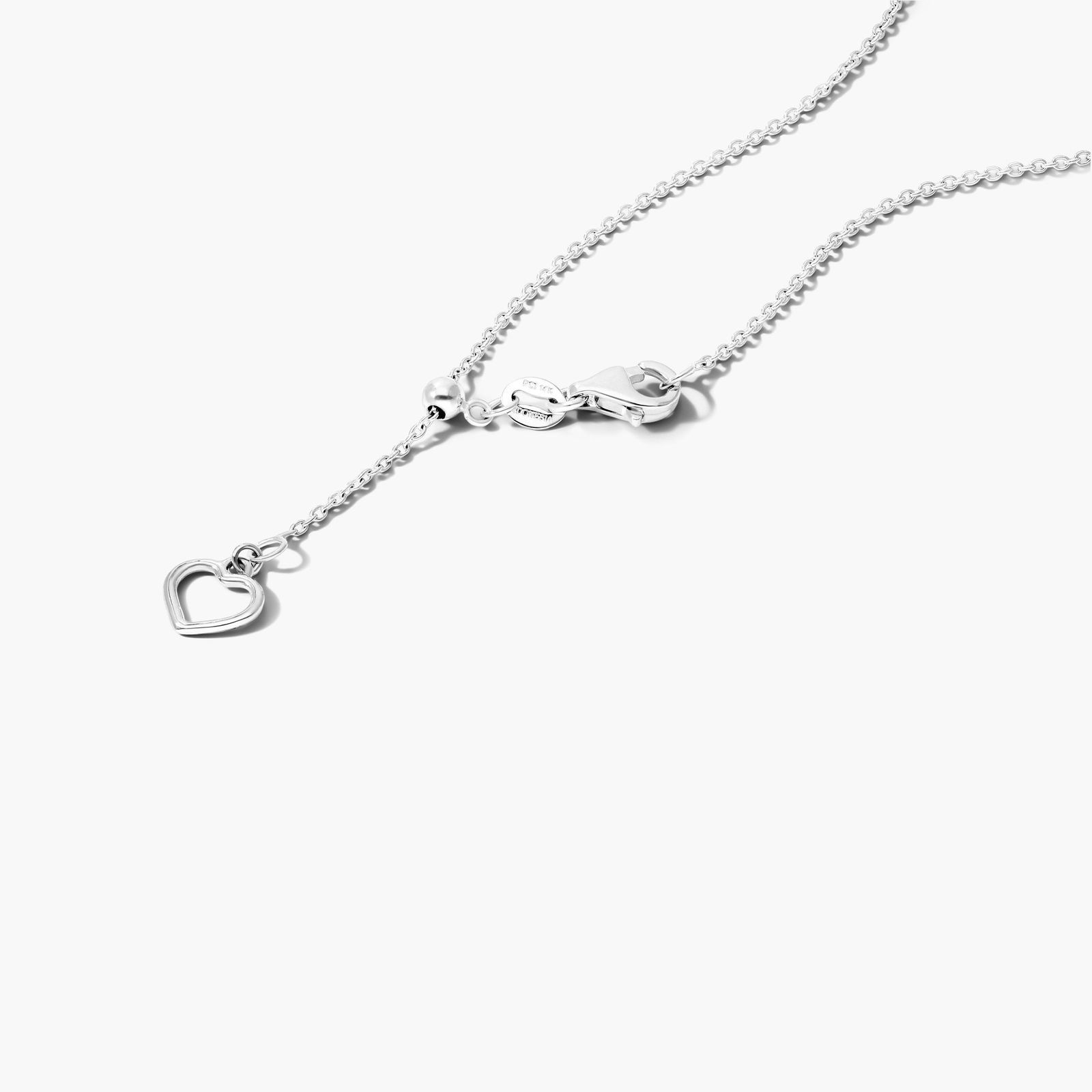 Graduated Diamond Necklace In 14K White Gold
