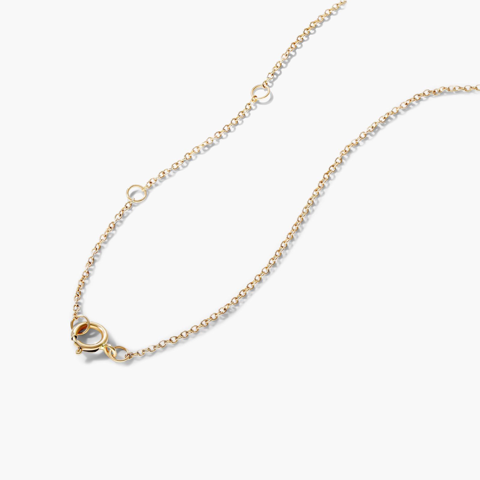 Diamond Speckled Bar Necklace In 14K Yellow Gold