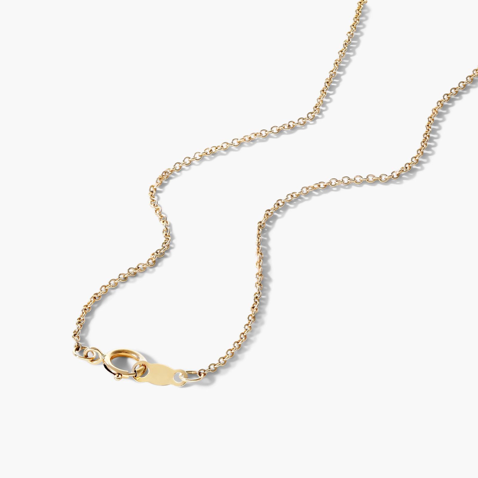 Diamond Station Necklace With Princess Cut Diamonds In 14K Yellow Gold
