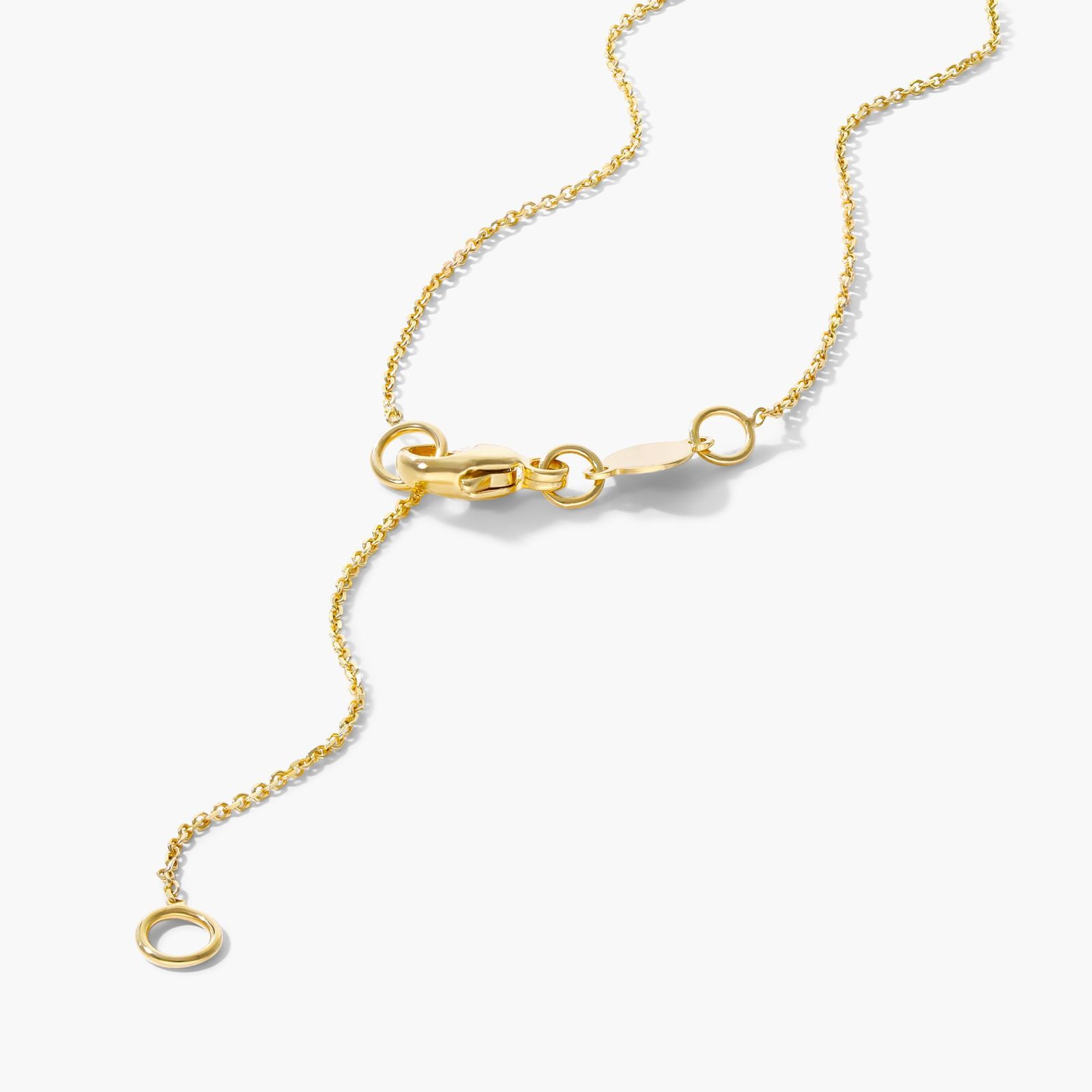 14K Yellow Gold Diamond Say "Yes" Necklace