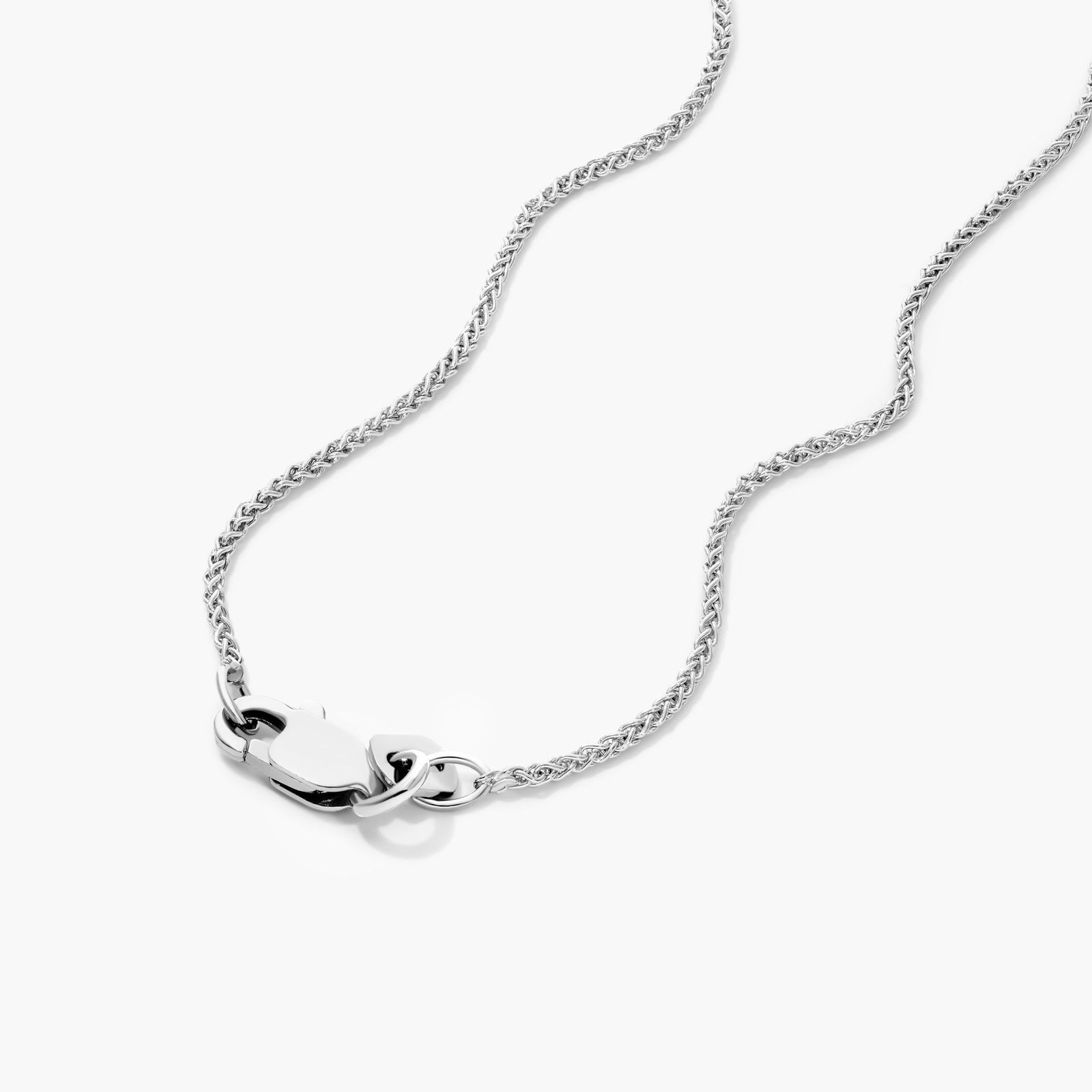 Heart Diamond Pendant In 14K White Gold