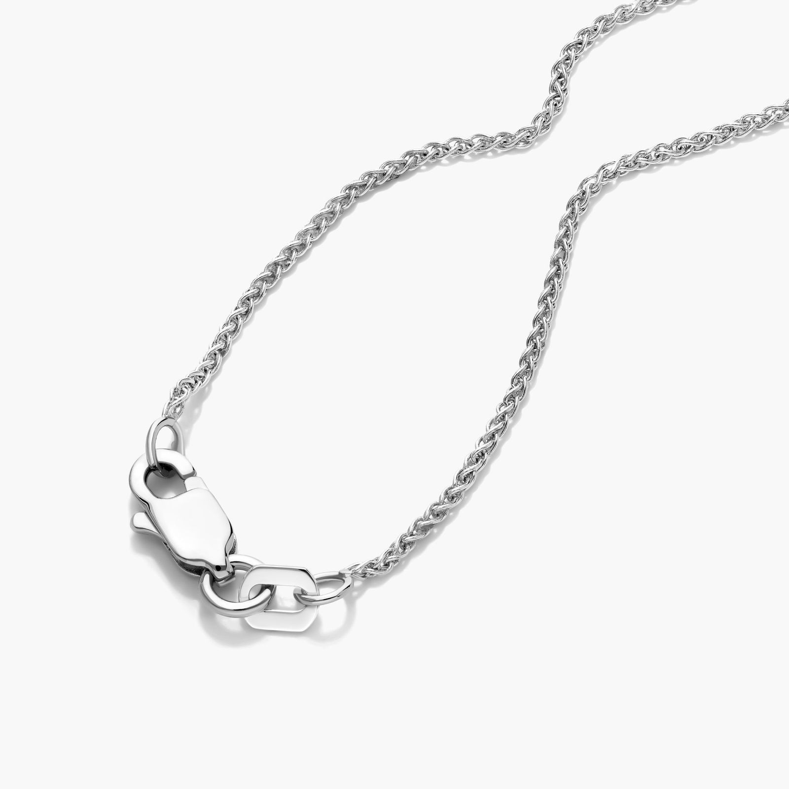 Jasmine Flower Diamond Pendant In 14K White Gold