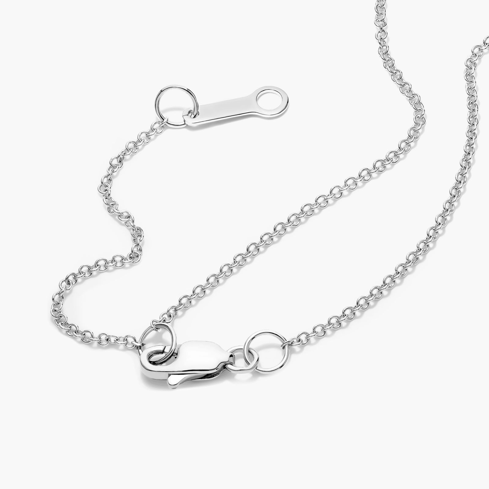 Clover Lab-Grown Diamond Necklace In 14K White Gold