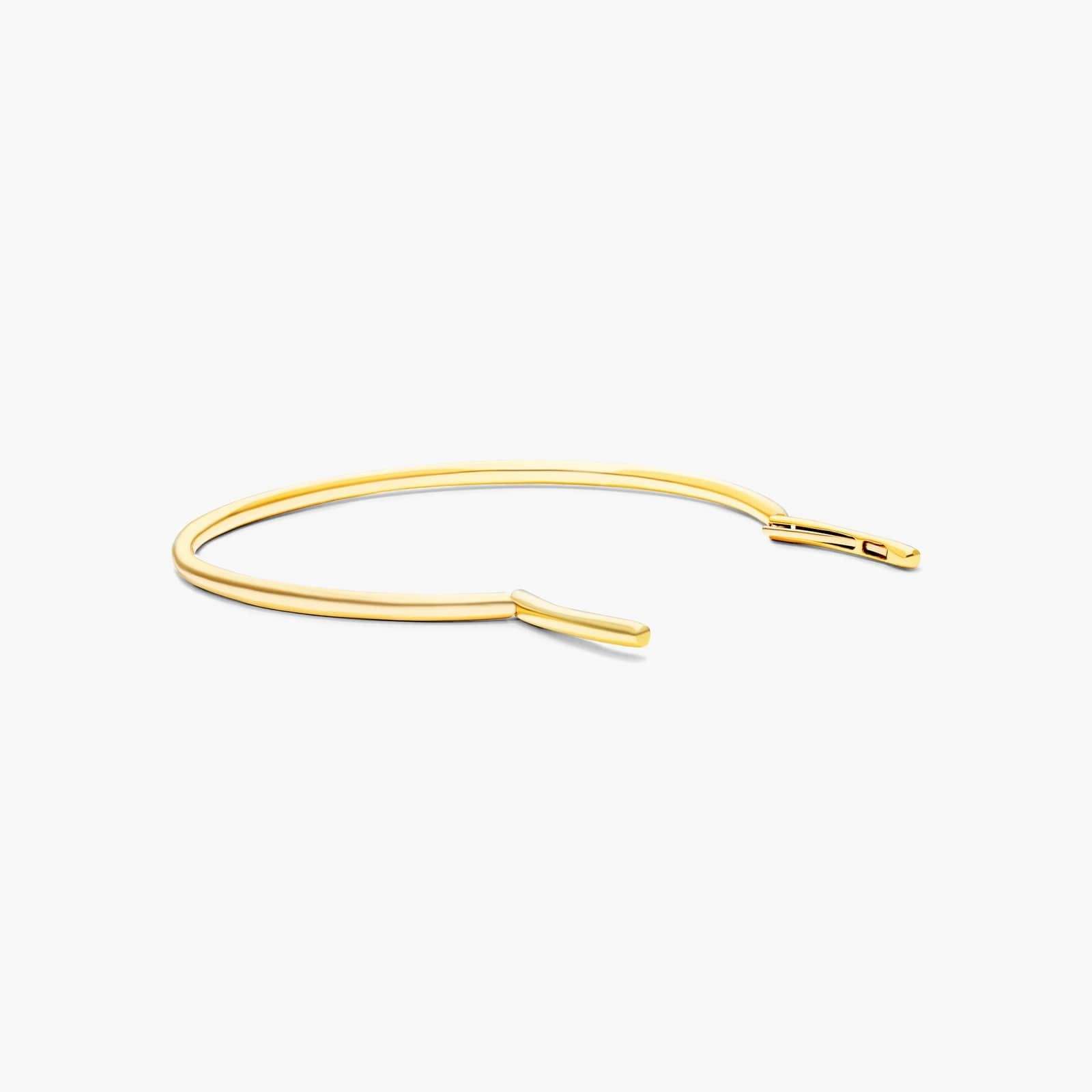 Row Cuff Diamond Bracelet In 14K Yellow Gold