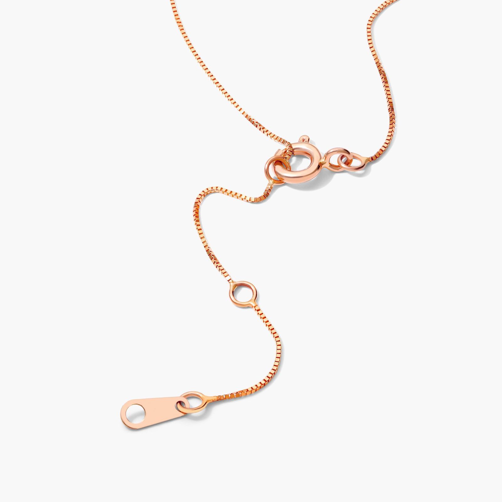 Lab-Grown Diamond Graduated V Shape Bar Necklace In 14K Rose Gold