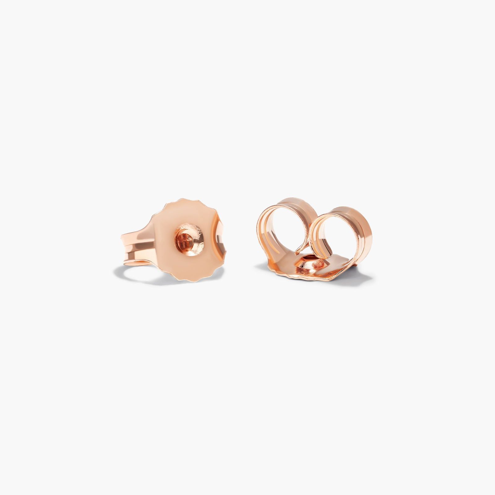 Open Clover Lab-Grown Diamond Stud Earrings In 14K Rose Gold