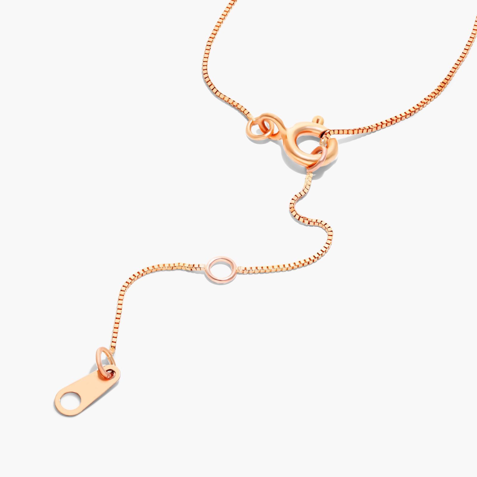 Cushion Shaped Composite Lab-Grown Diamond Necklace In 14K Rose Gold