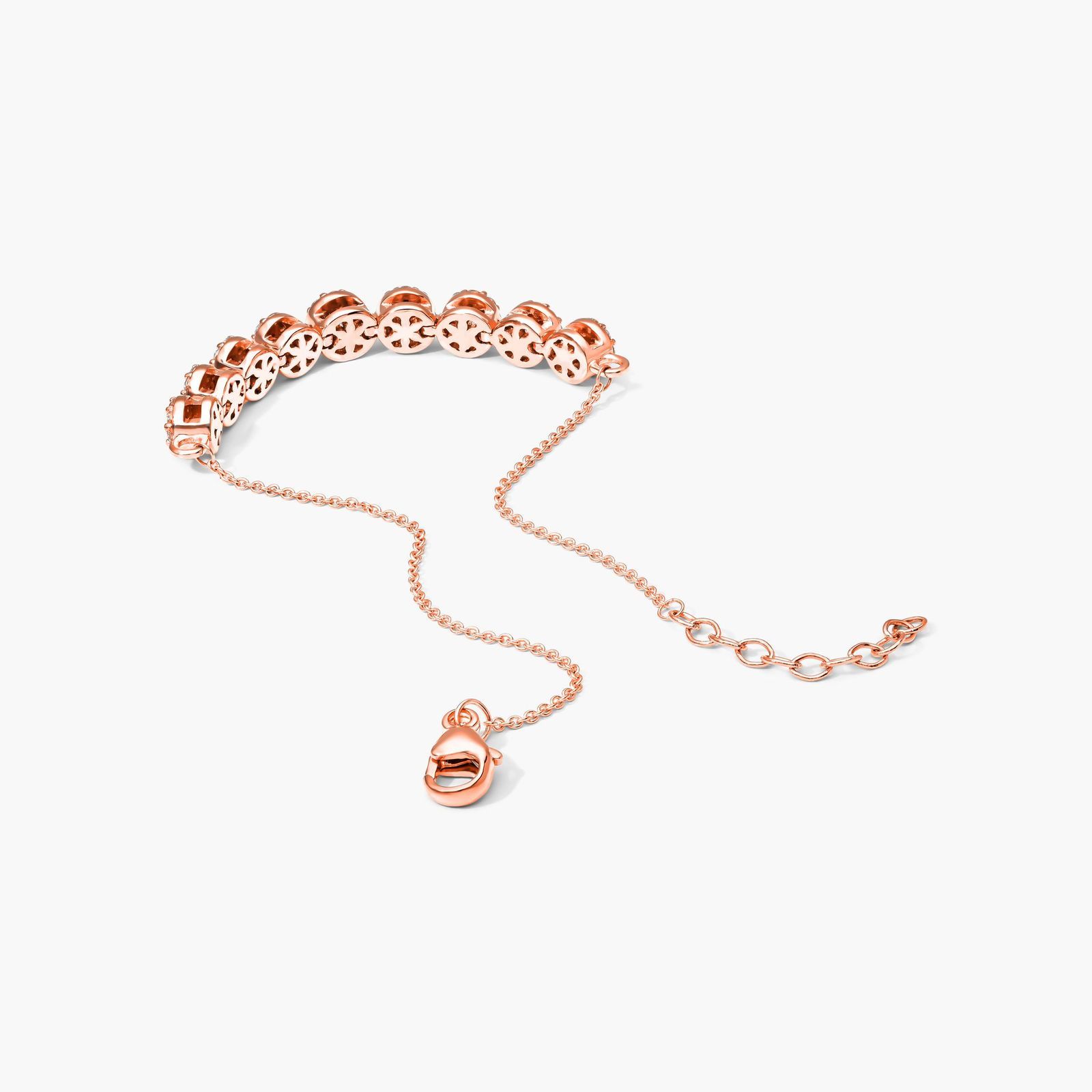 Composite Lab-Grown Diamond Bracelet In 14K Rose Gold