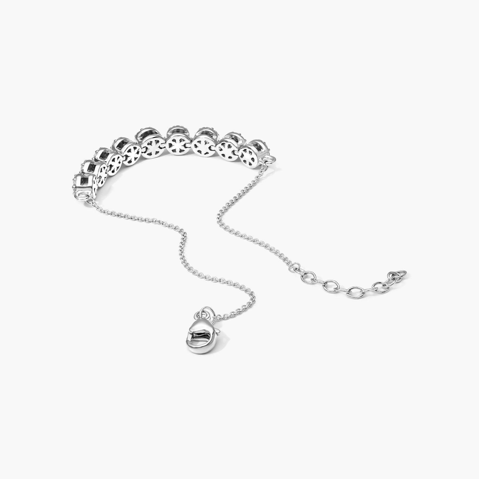 Composite Lab-Grown Diamond Bracelet In 14K White Gold