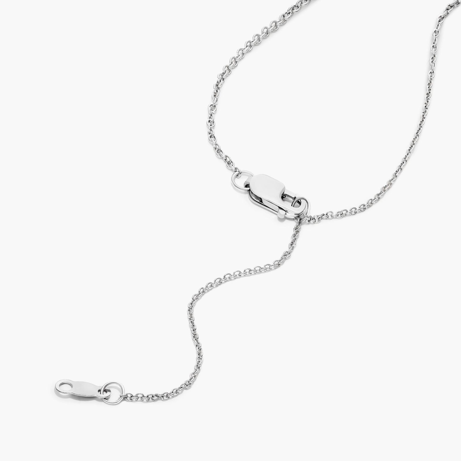 Lab-Grown Diamond Aries Constellation Necklace In 14K White Gold