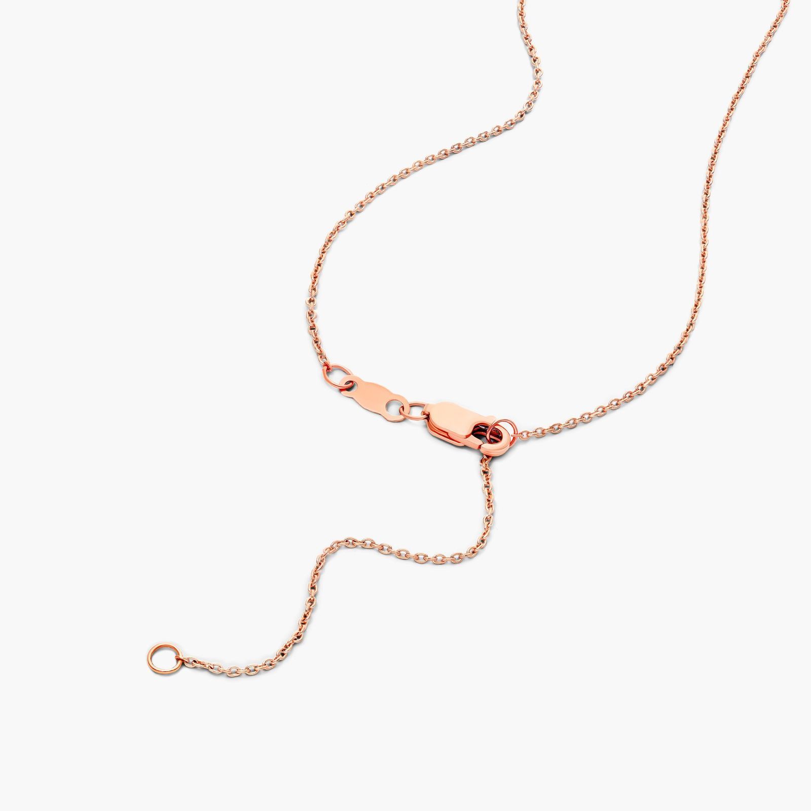 Scatter Diamond Necklace In 14K Rose Gold