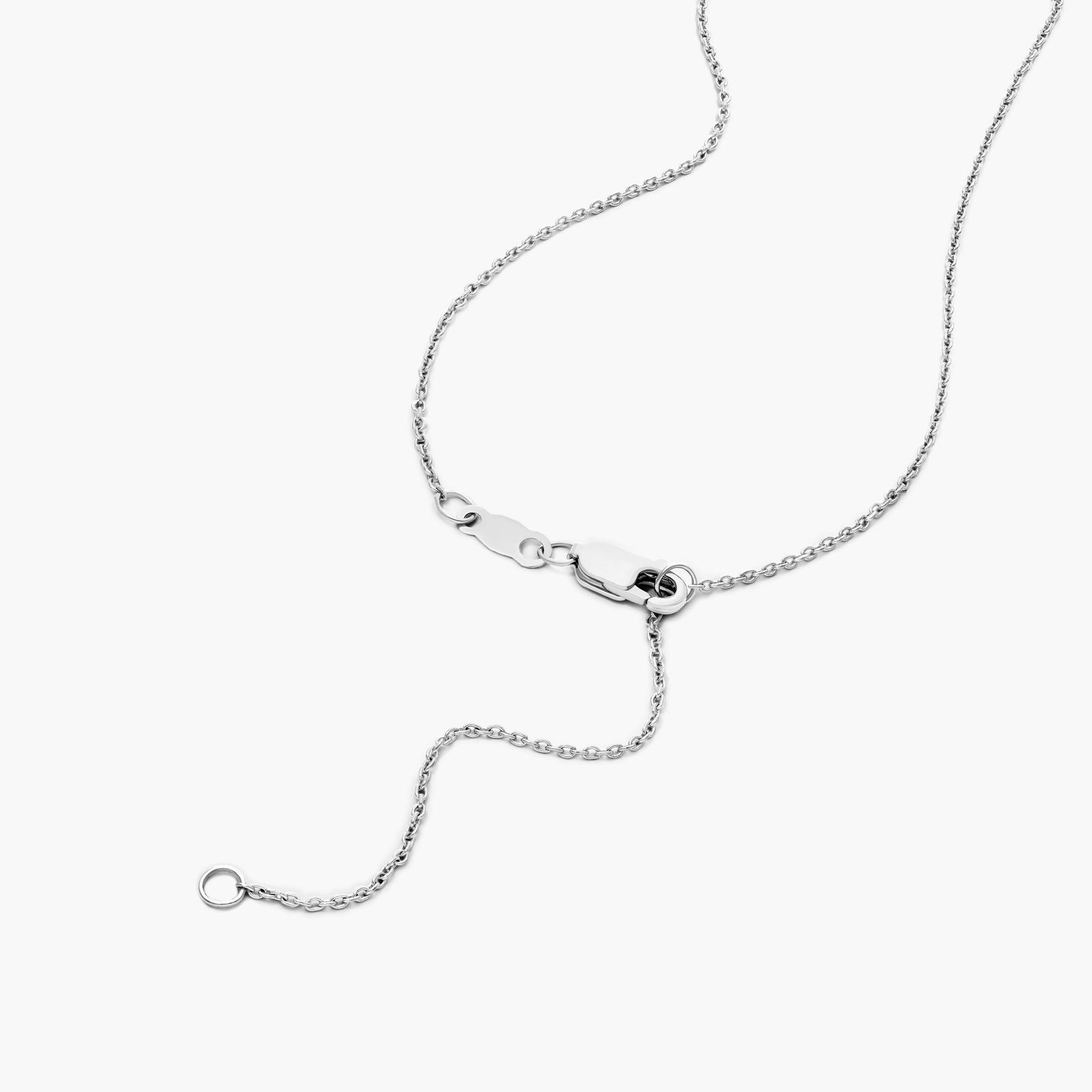 Scatter Diamond Necklace  In 14K White Gold
