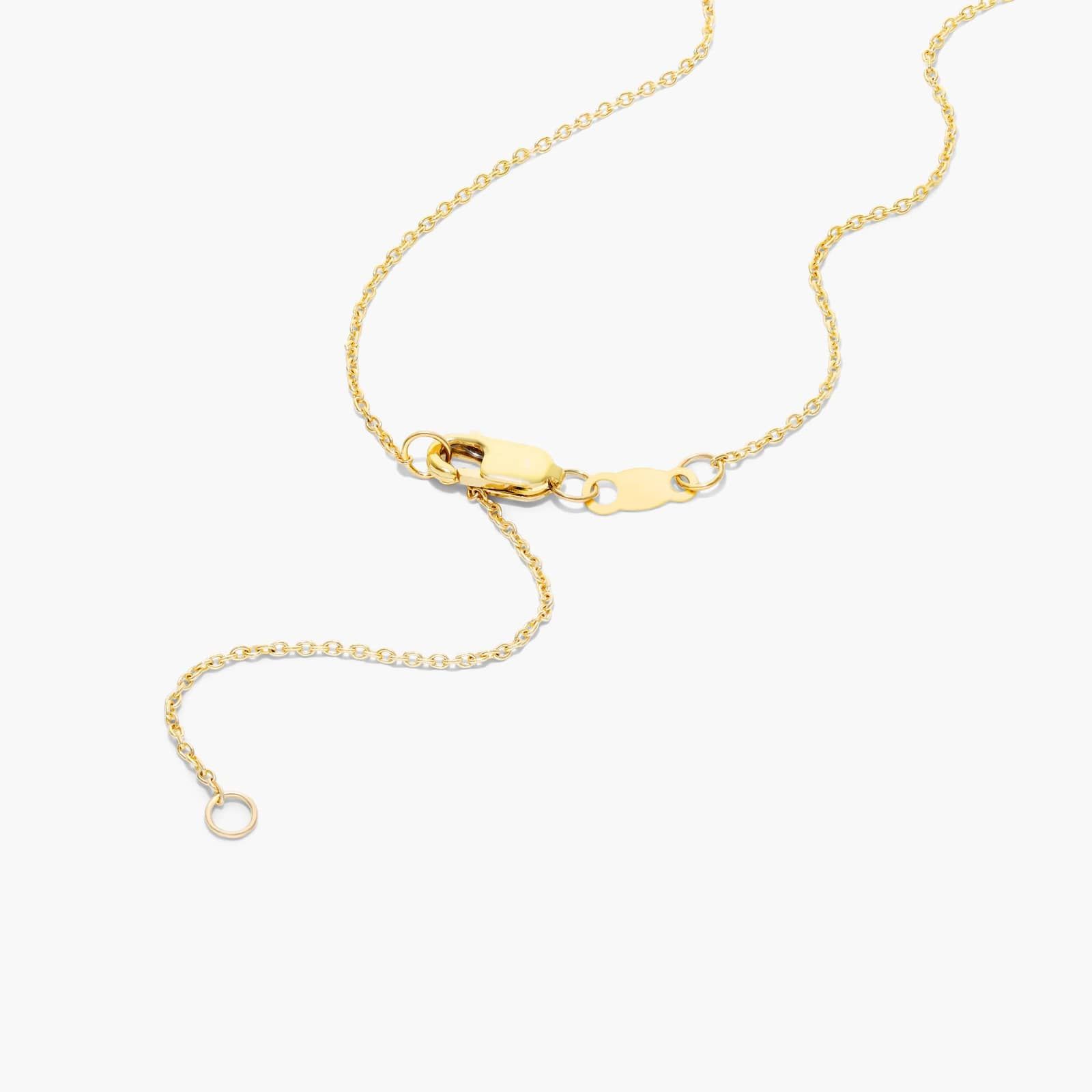 Open Clover Diamond Necklace In 14K Yellow Gold