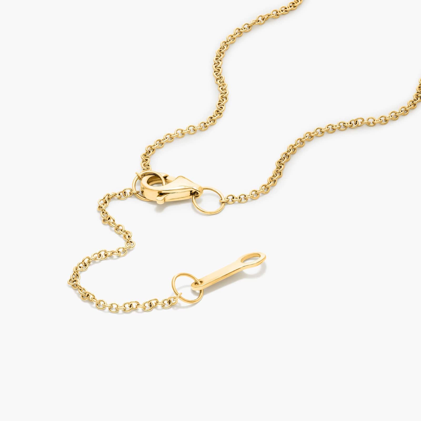 H Initial Lab-Grown Diamond Necklace In 14K Yellow Gold