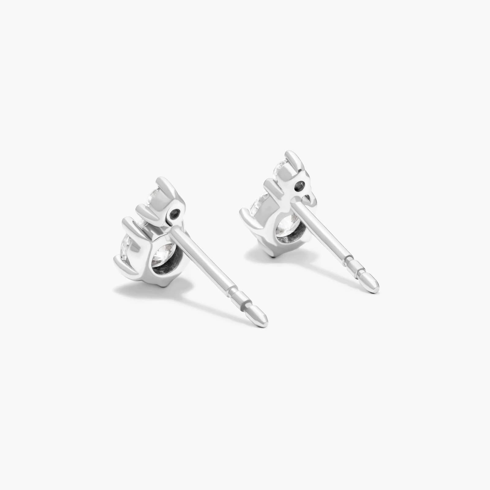 Cosmos Diamond Stud Earrings In 14K White Gold