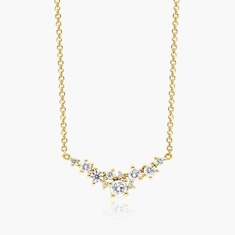 Cosmos Lab-Grown Diamond Necklace In 14K Yellow Gold