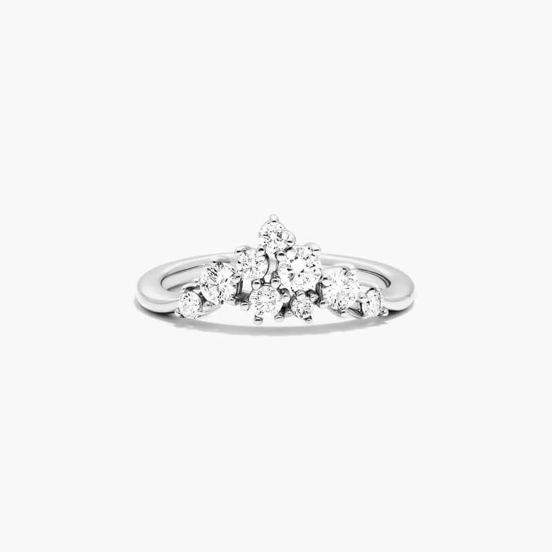 Cosmos Tiara Lab-Grown Diamond Ring In 14K White Gold