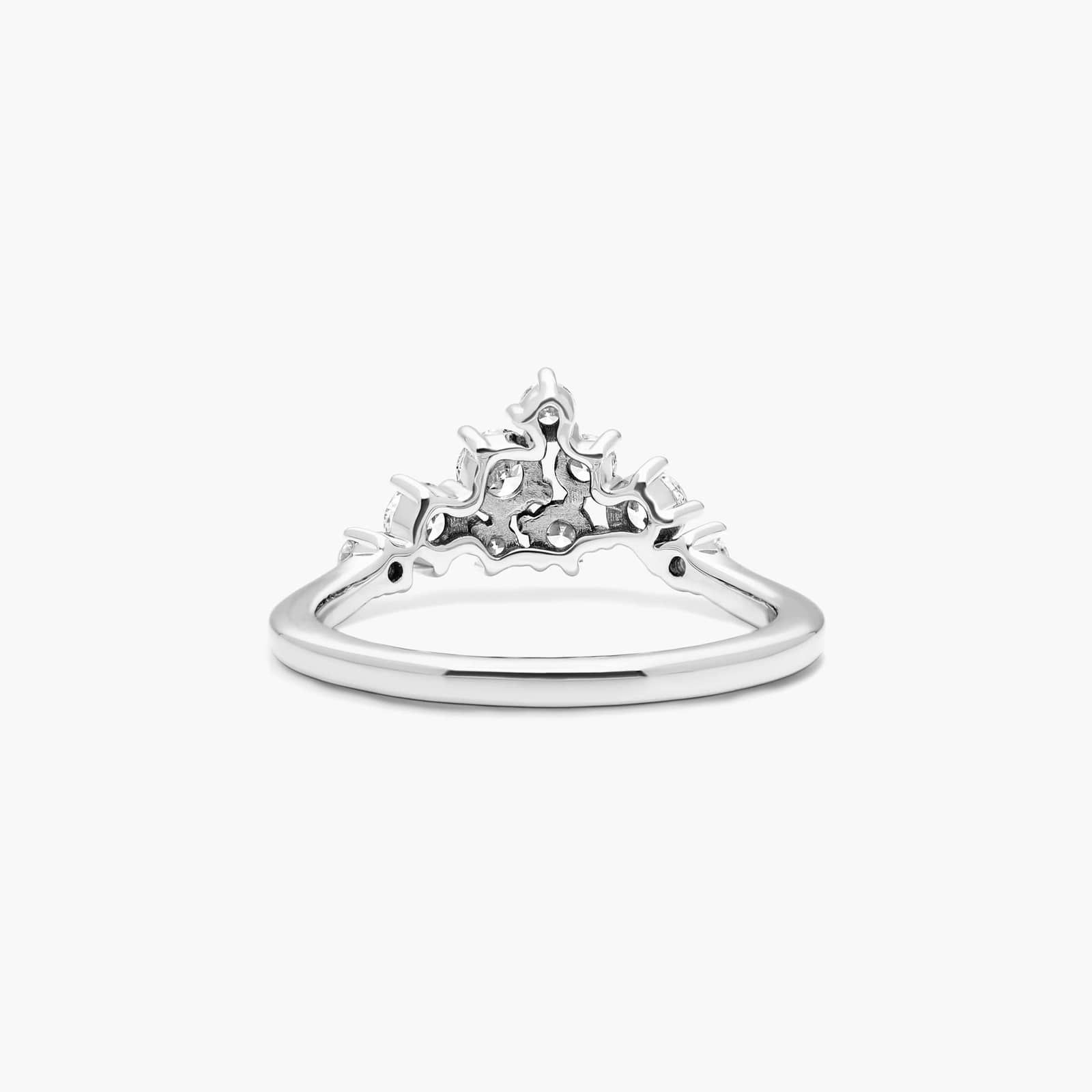 Cosmos Tiara Diamond Ring In 14K White Gold