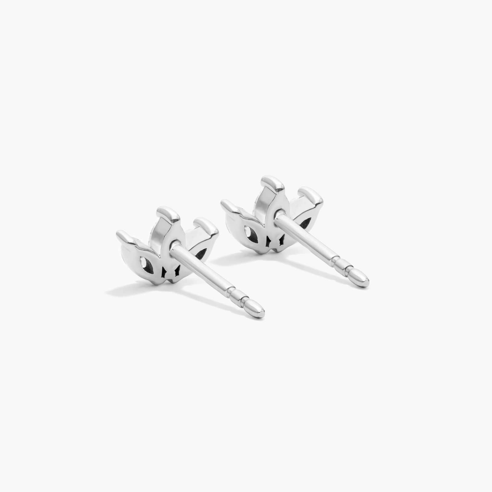 Azalea Lab-Grown Diamond Stud Earrings In 14K White Gold